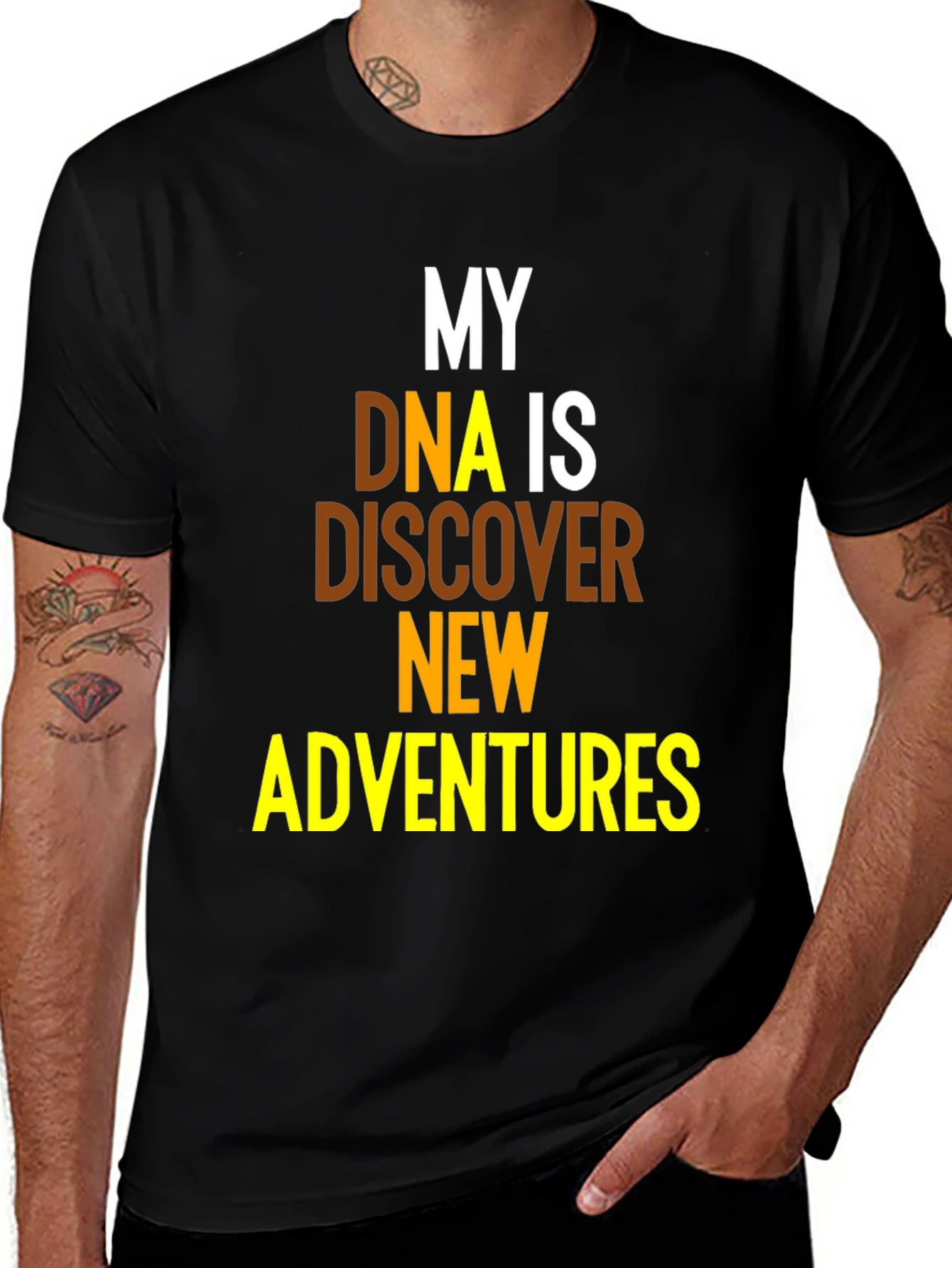 Variant 15 of DNA Adventures T-Shirt - Men's Black Tee