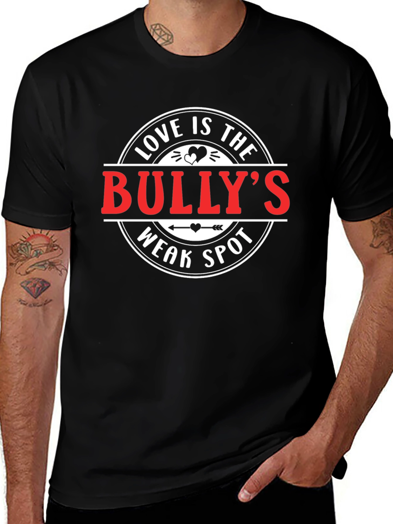Variant 19 of Love Is The Bully's Weak Spot T-Shirt