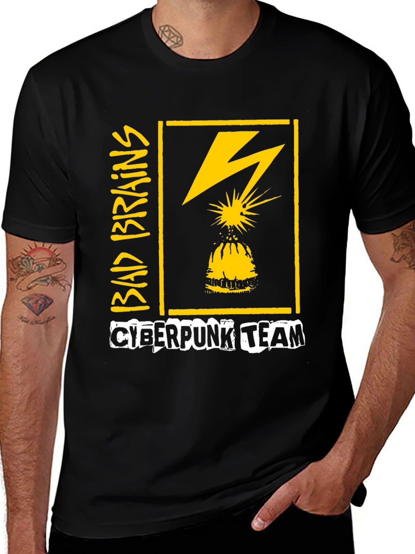 Variant 13 of Bad Brains Cyberpunk Team Graphic T-Shirt