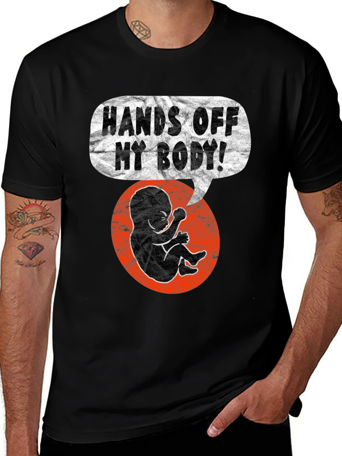 Hands Off My Body Graphic Tee