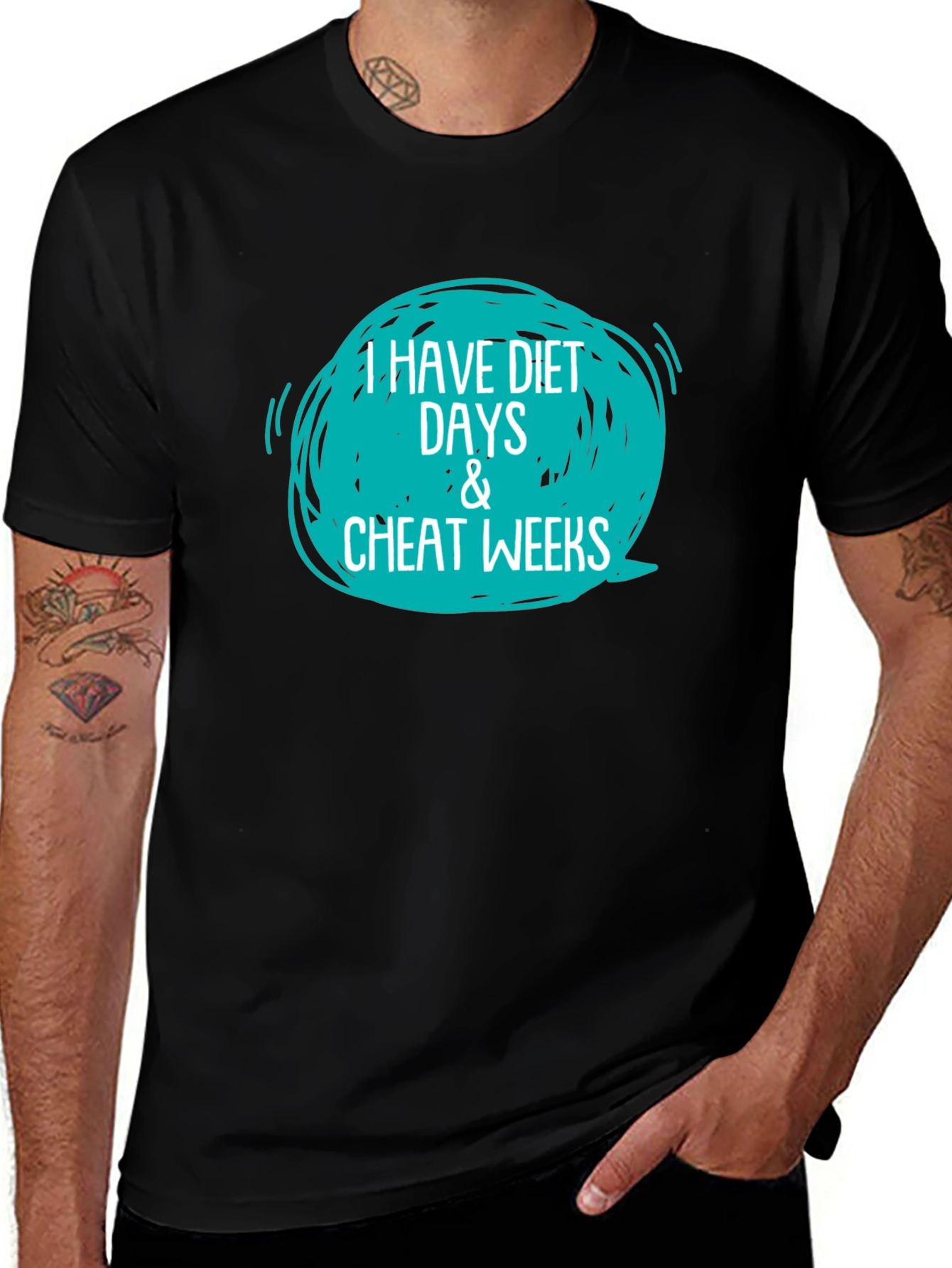 Diet Cheat Days Black T-Shirt