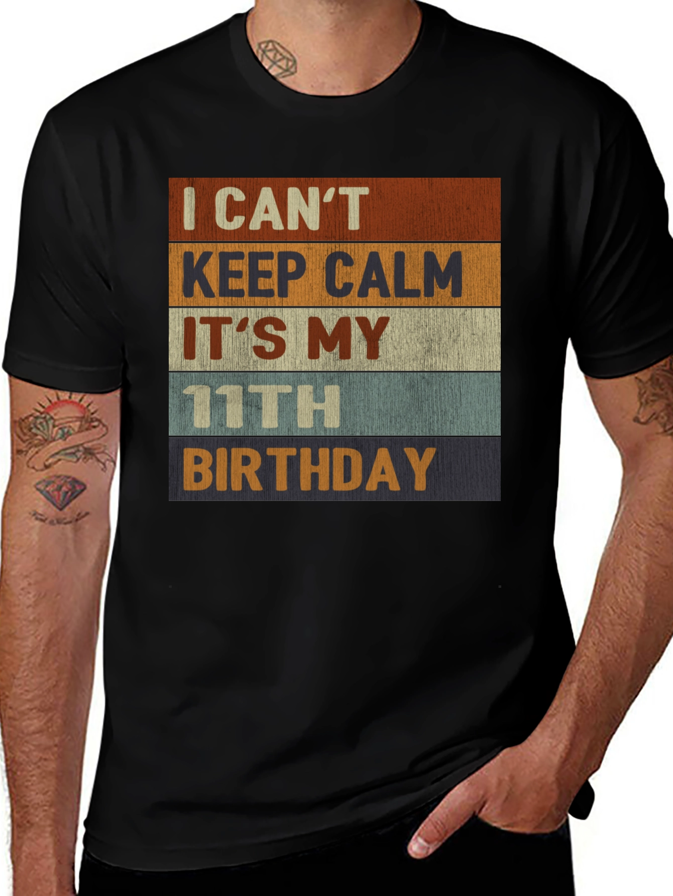 I Can't Keep Calm It's My 11th Birthday T-Shirt