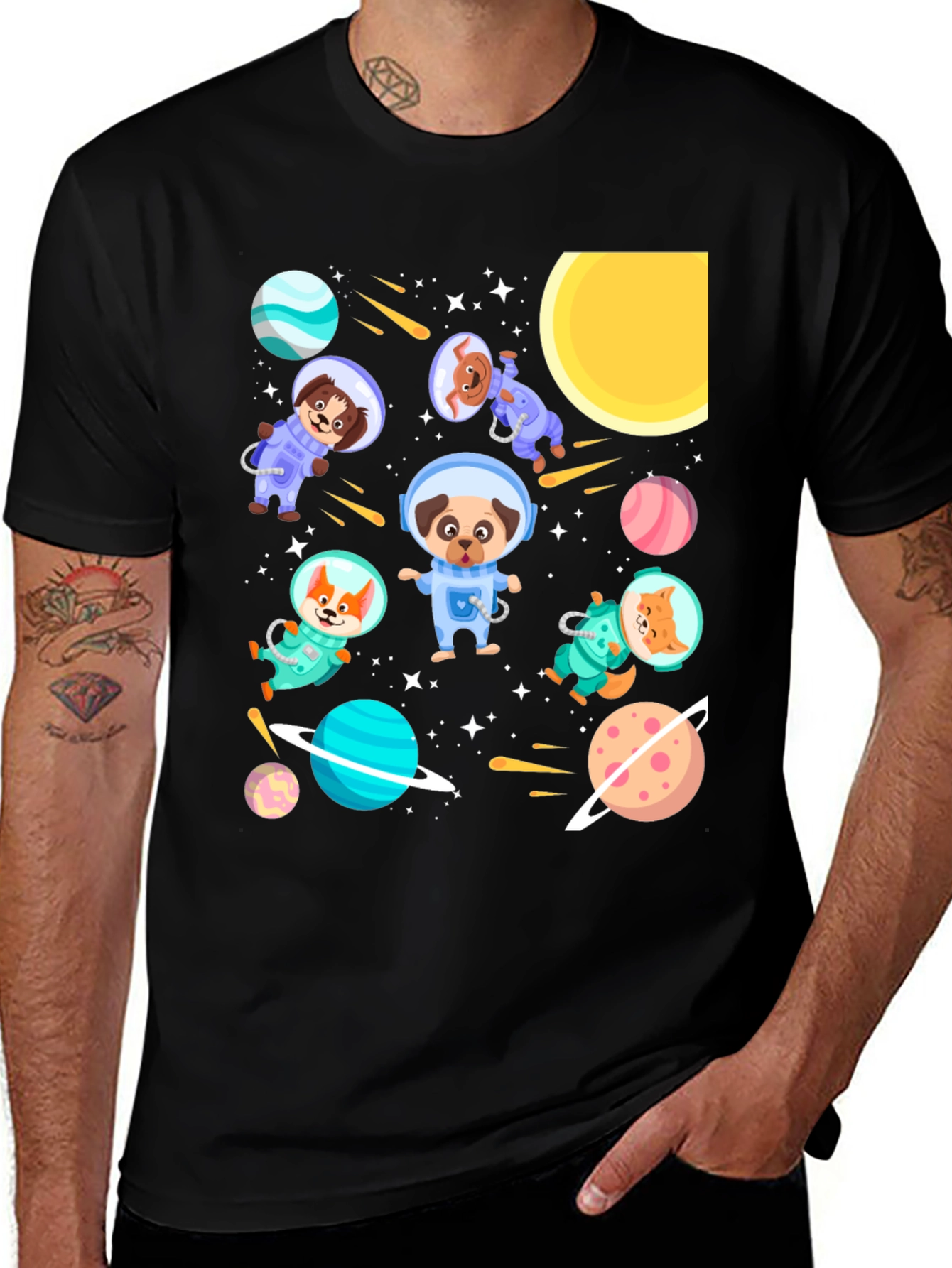 Variant 30 of Space Animals Graphic Tee