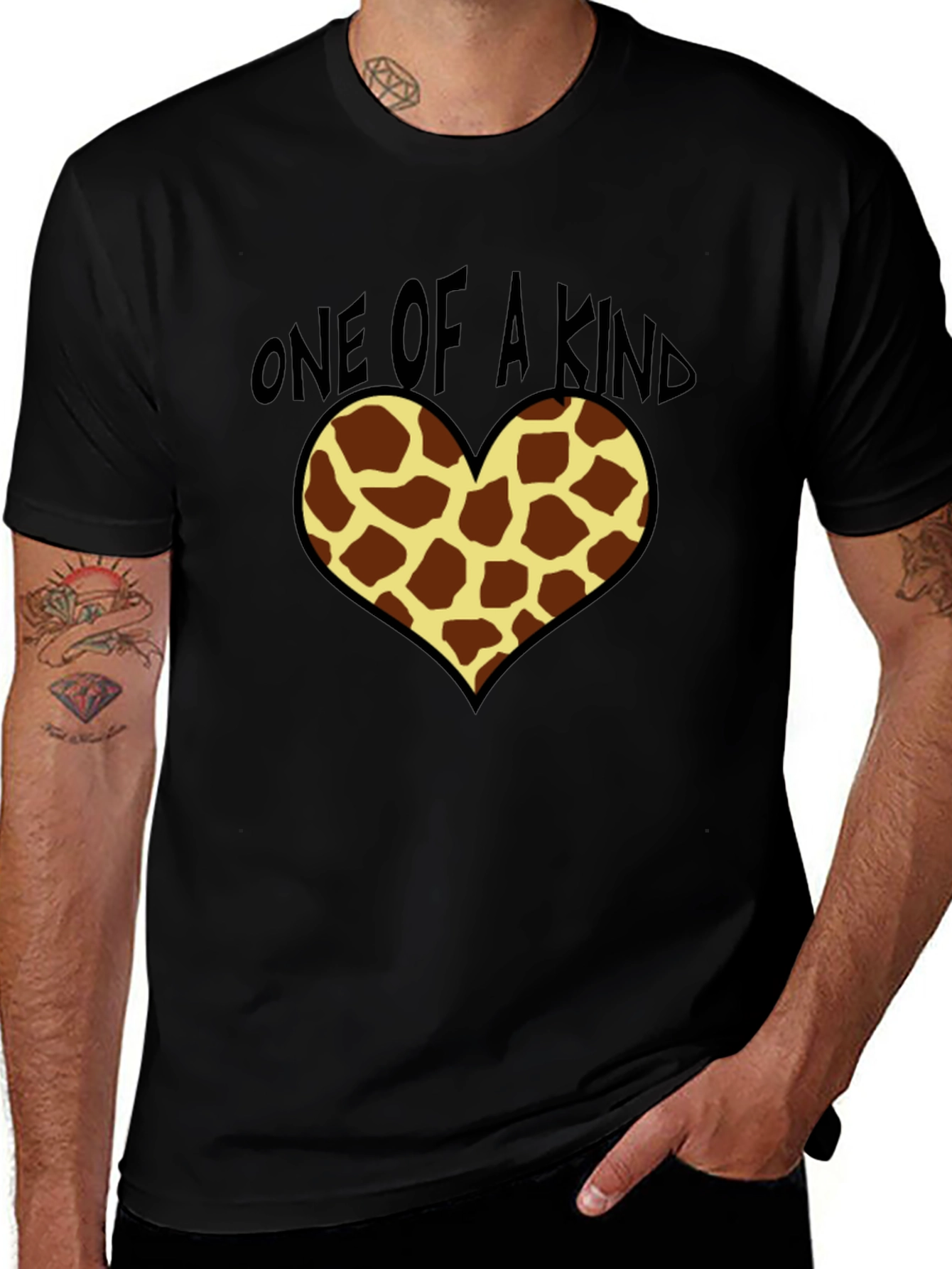 Variant 17 of One of a Kind Giraffe Heart Tee