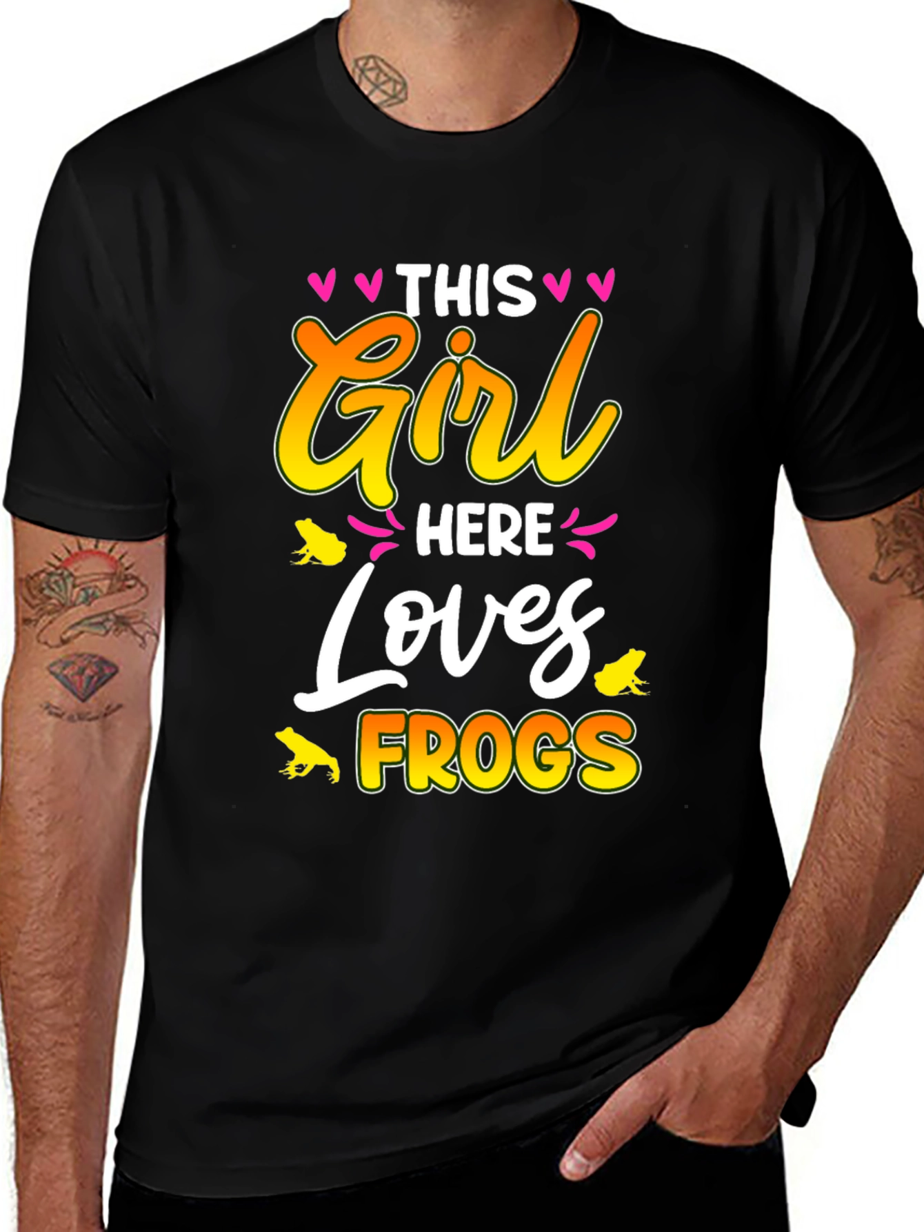 Variant 28 of This Girl Loves Frogs Graphic T-Shirt