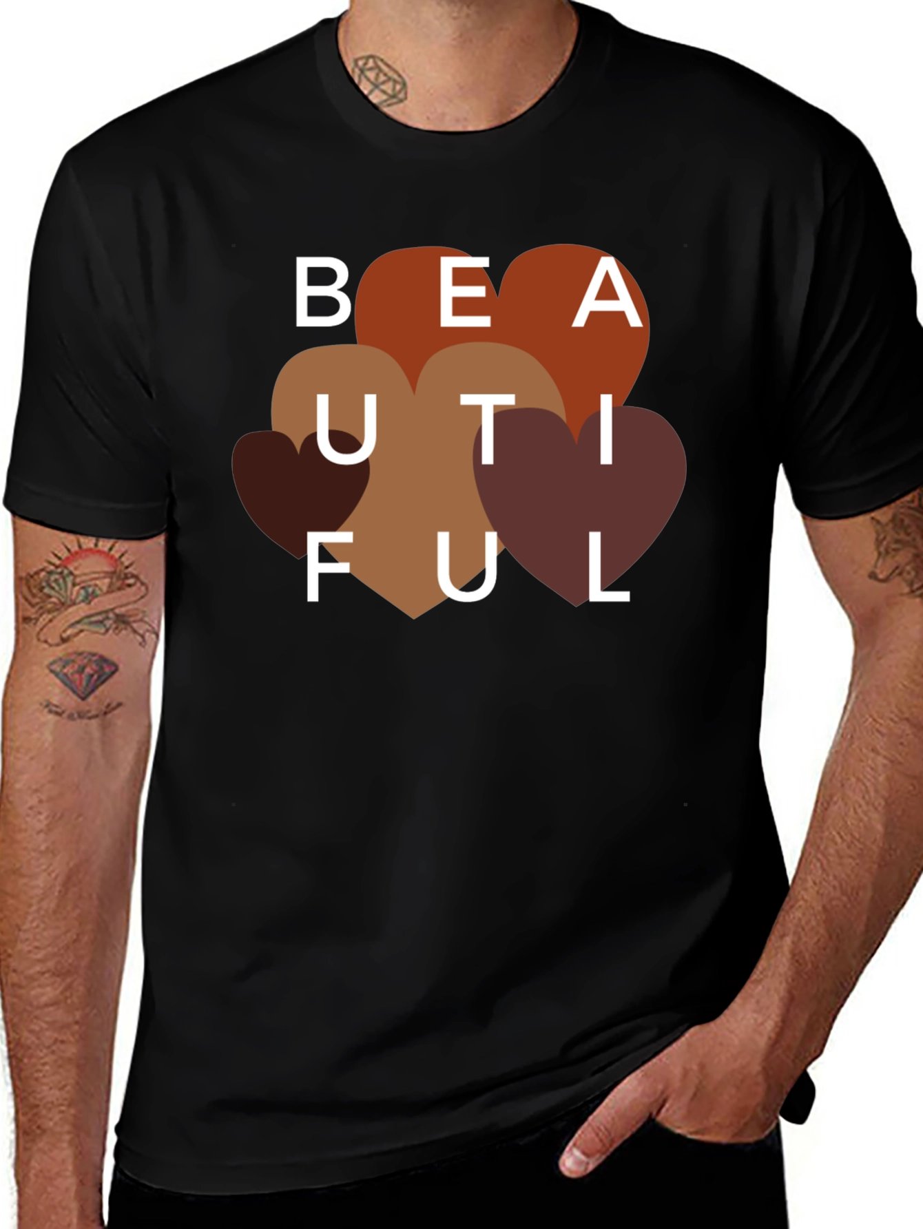 Variant 23 of Beautiful Heart Tee - Stylish Graphic T-Shirt