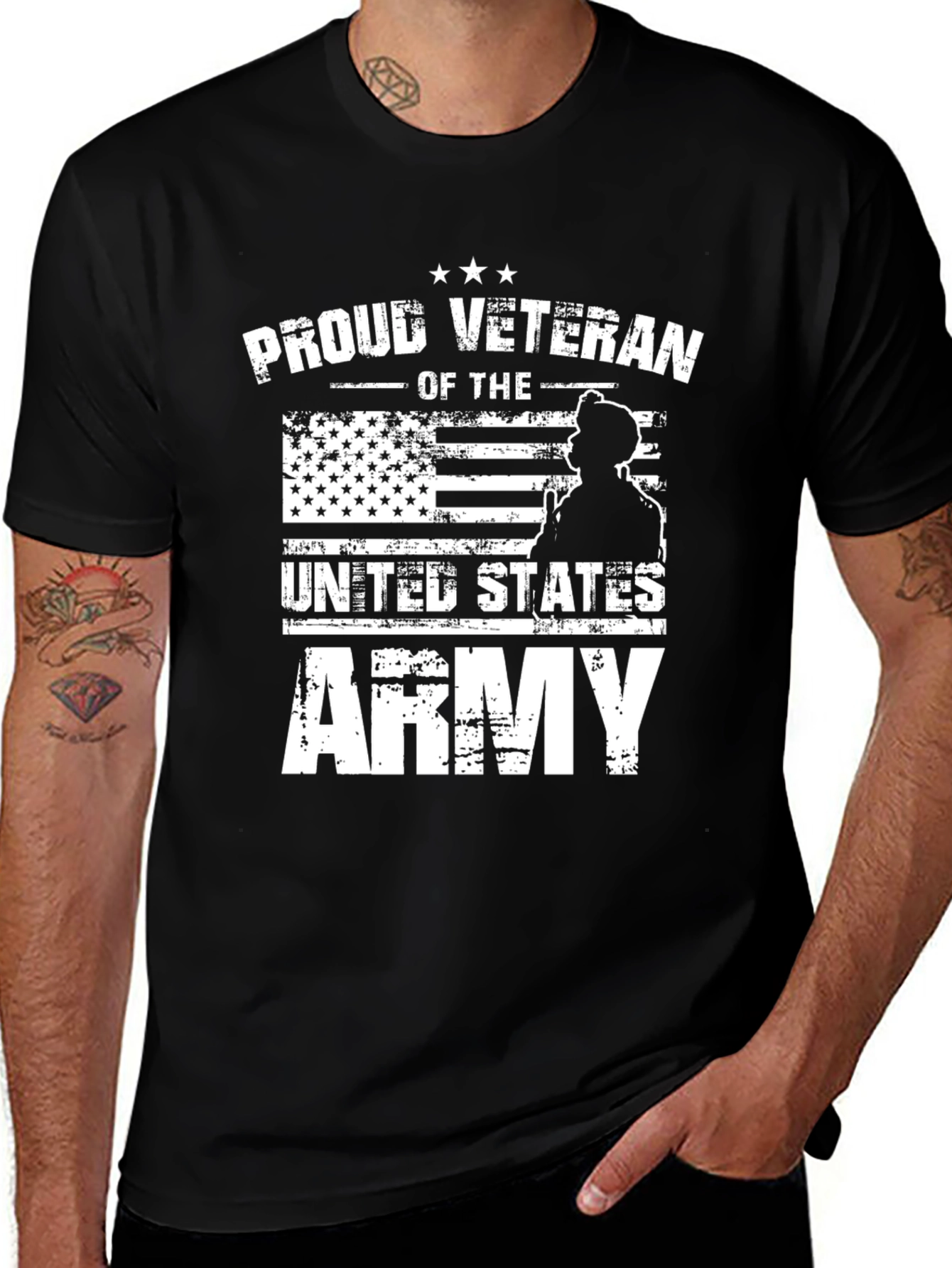 Variant 20 of Proud Veteran of the US Army T-Shirt