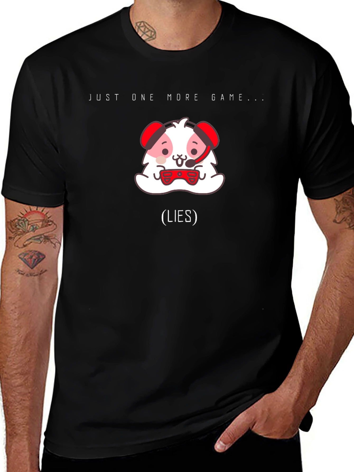 Variant 12 of Just One More Game...Lies T-Shirt