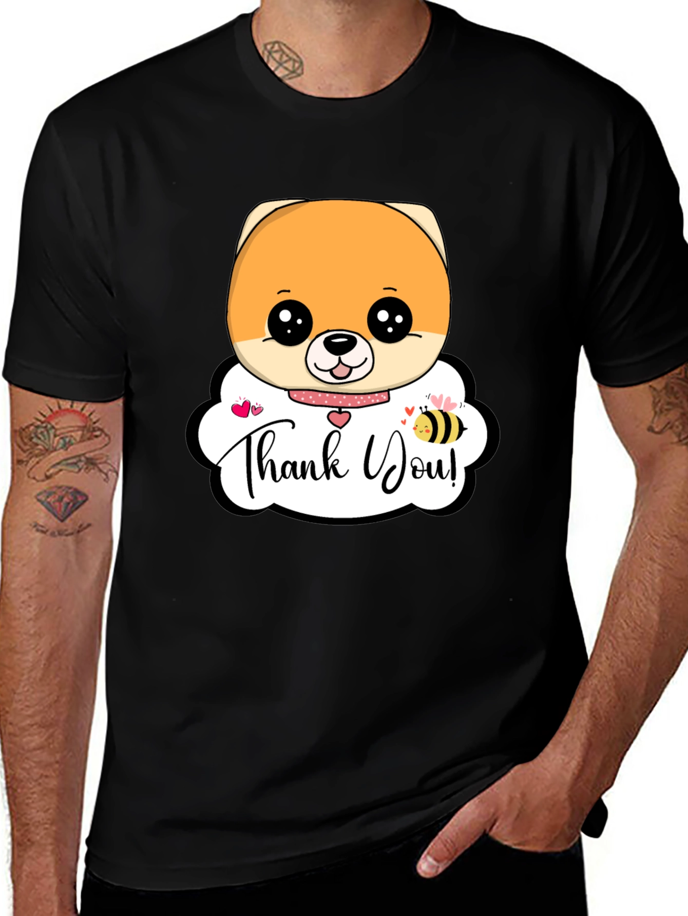 Variant 2 of Cute Dog Thank You T-Shirt