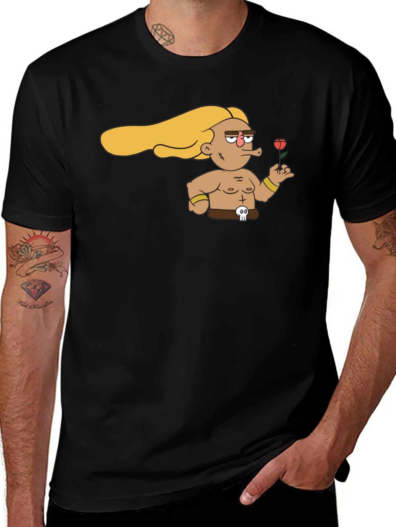 Variant 10 of Cartoon Warrior T-Shirt - Unique Graphic Tee
