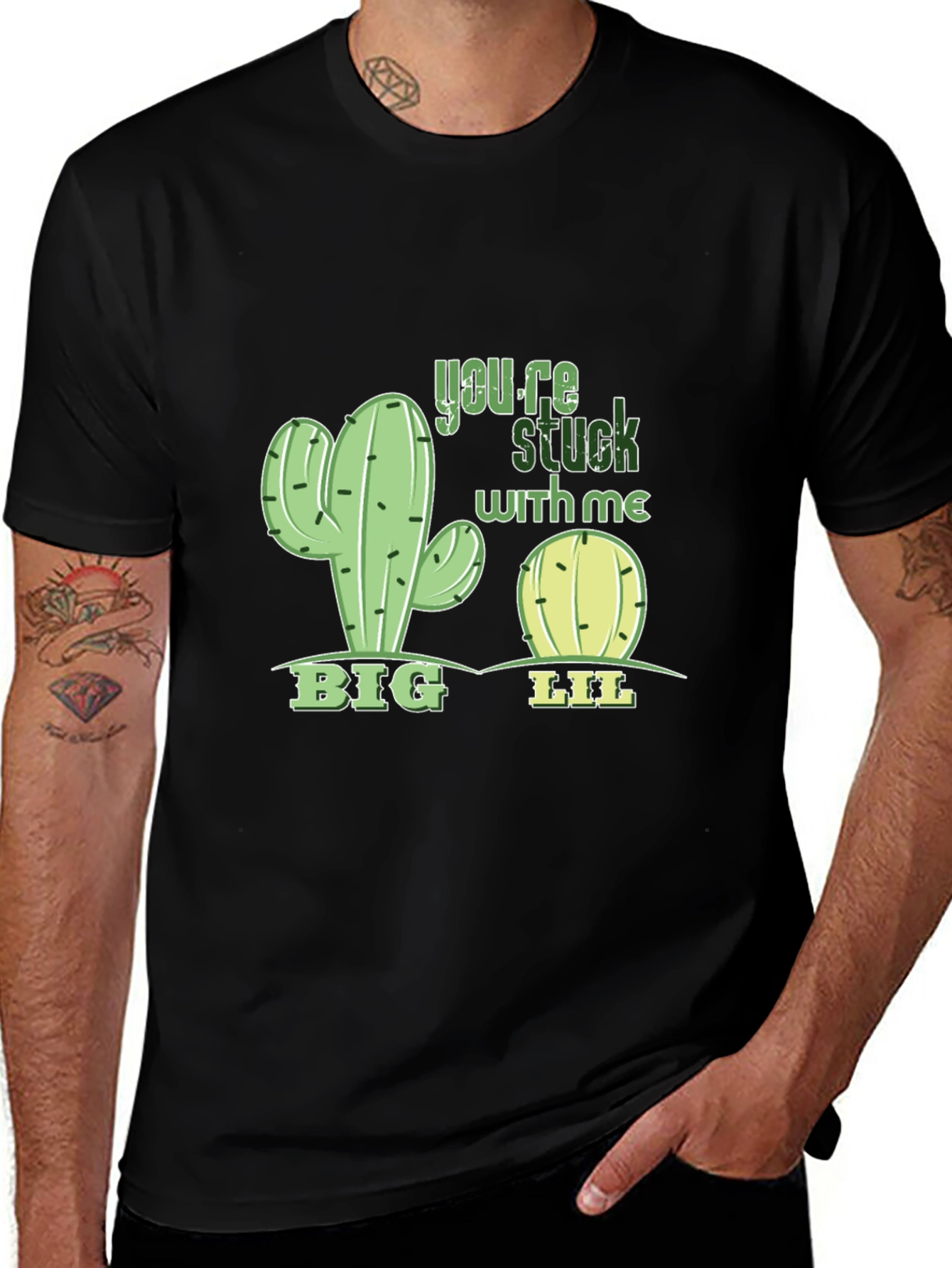 Variant 21 of Funny Cactus You're Stuck With Me T-Shirt