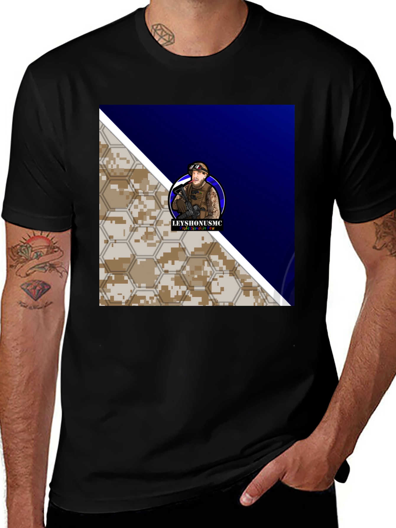 Variant 18 of LEYYSHONUSMC Graphic Tee - Tactical Style