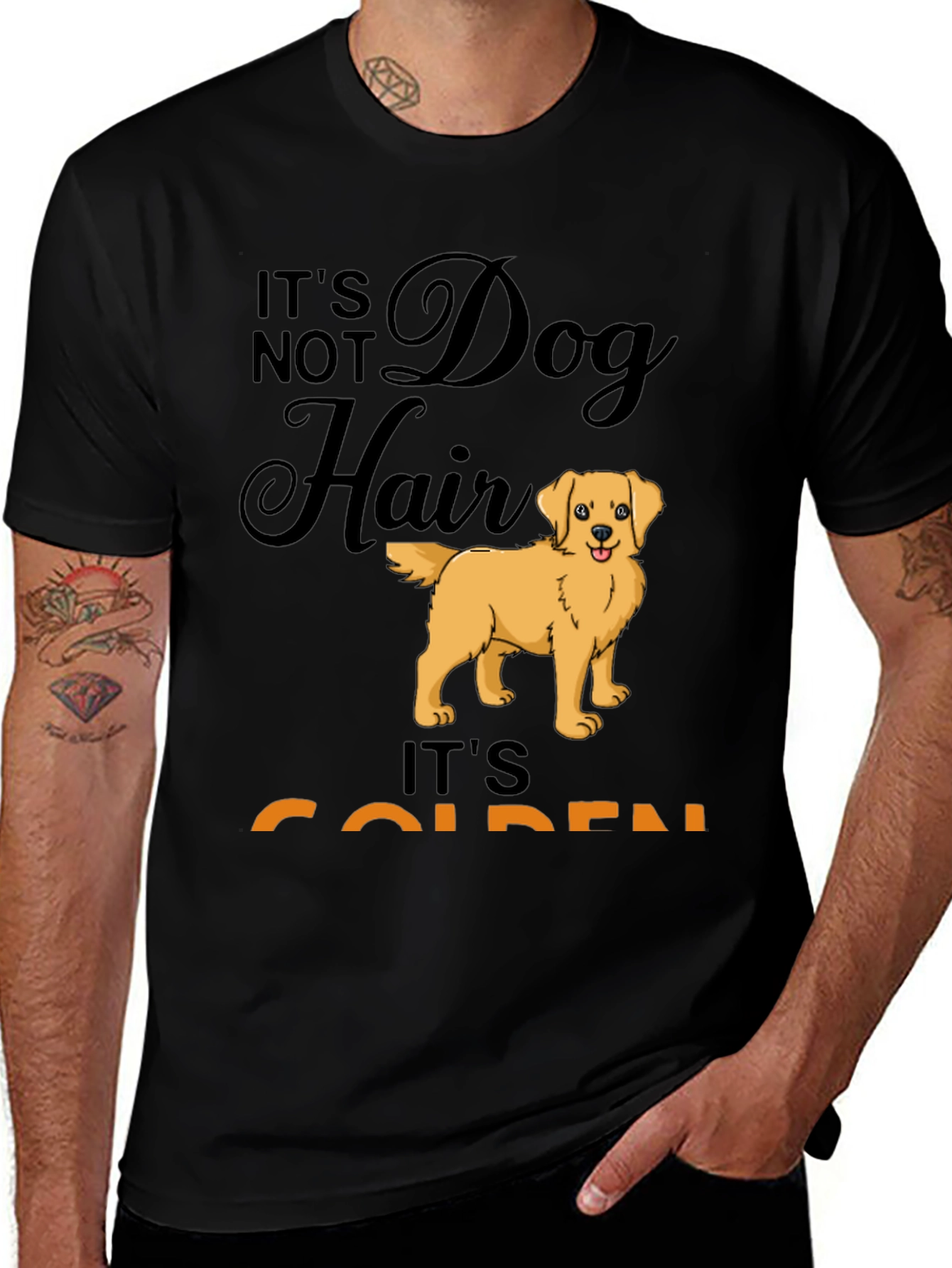 Variant 7 of It's Not Dog Hair It's Golden T-Shirt