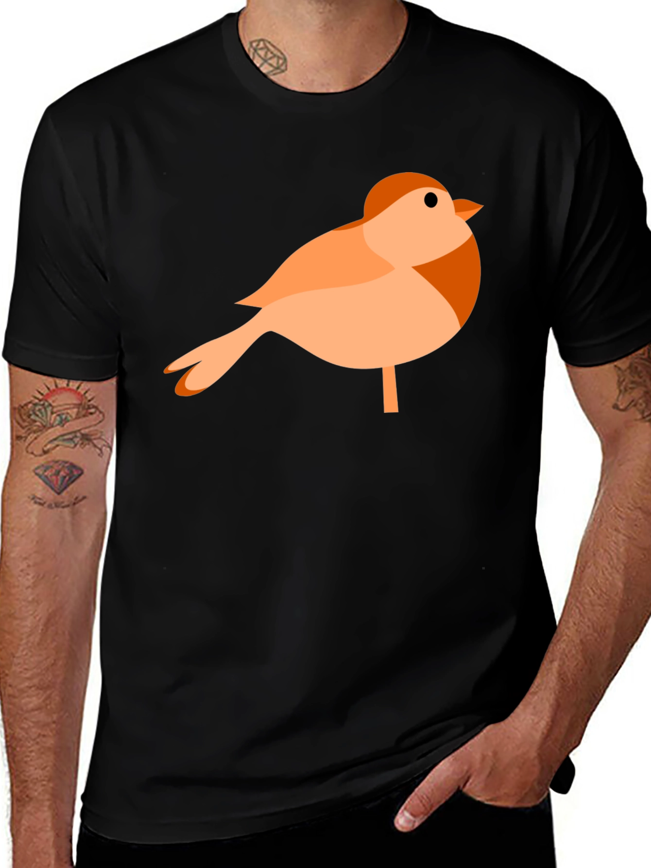 Variant 2 of Bird Graphic Tee - Trendy Casual Wear