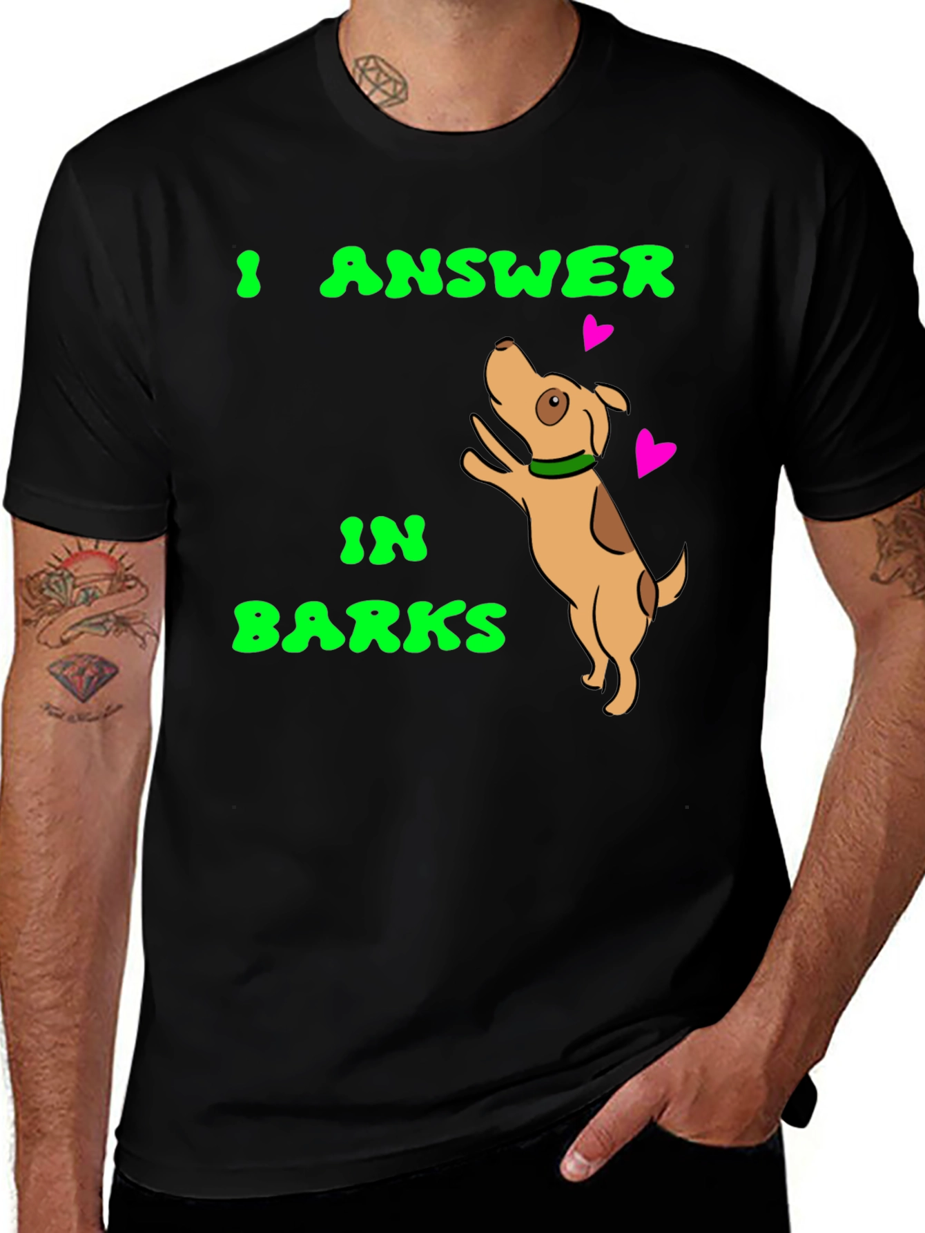 Variant 15 of I Answer in Barks Dog Lover T-Shirt