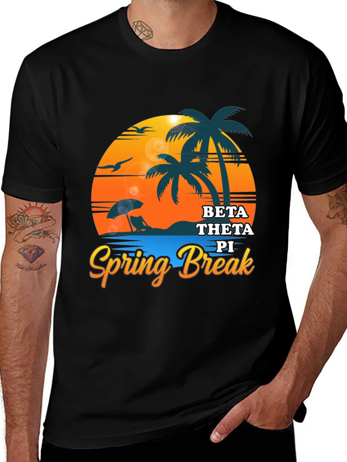 Beta Theta Pi Spring Break Black T-Shirt