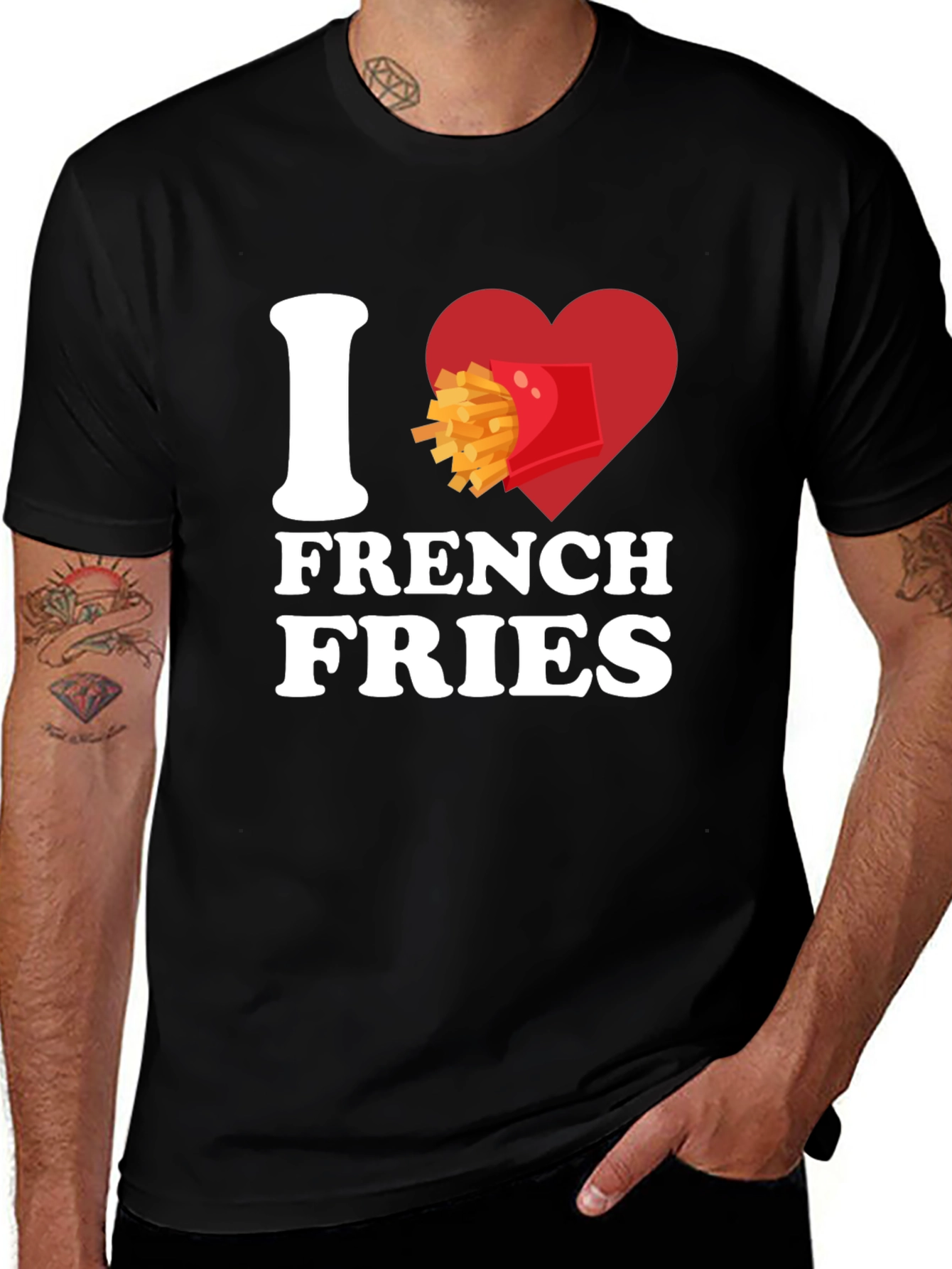 Variant 19 of I Heart French Fries Graphic T-Shirt