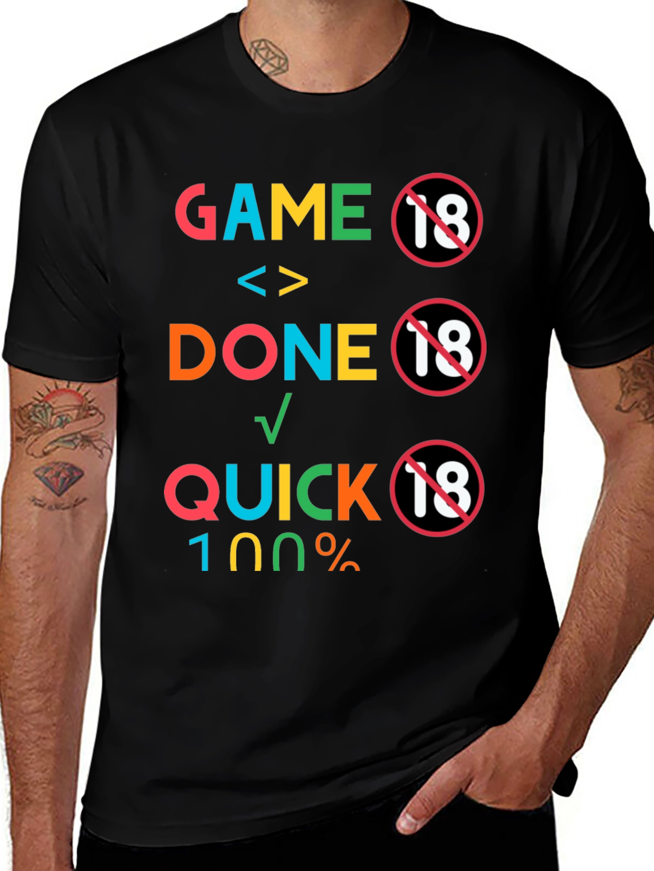 Variant 17 of Game Done Quick T-Shirt - Gamer Adult Humor Tee