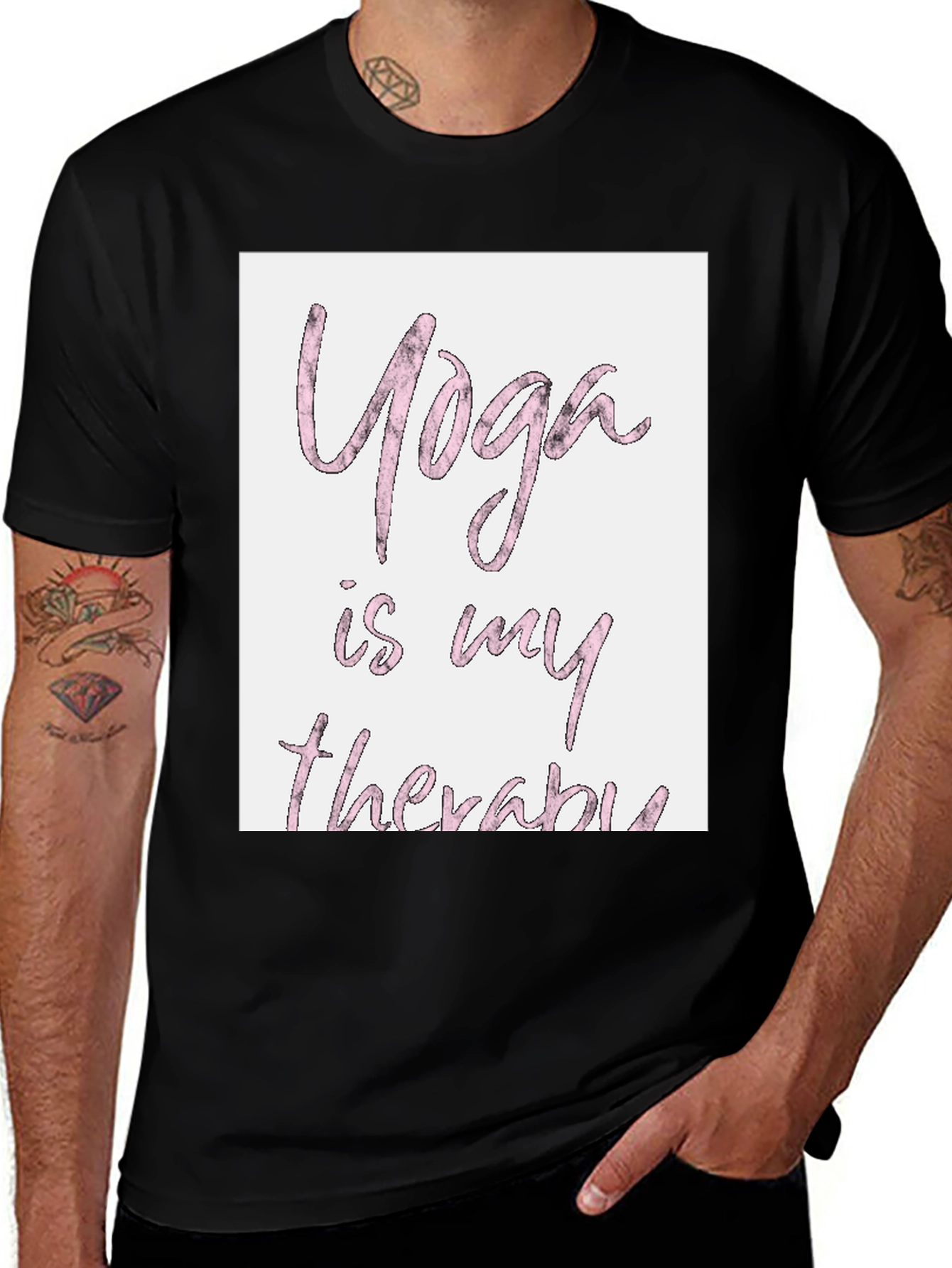 Yoga is My Therapy T-Shirt, Relaxed Fit