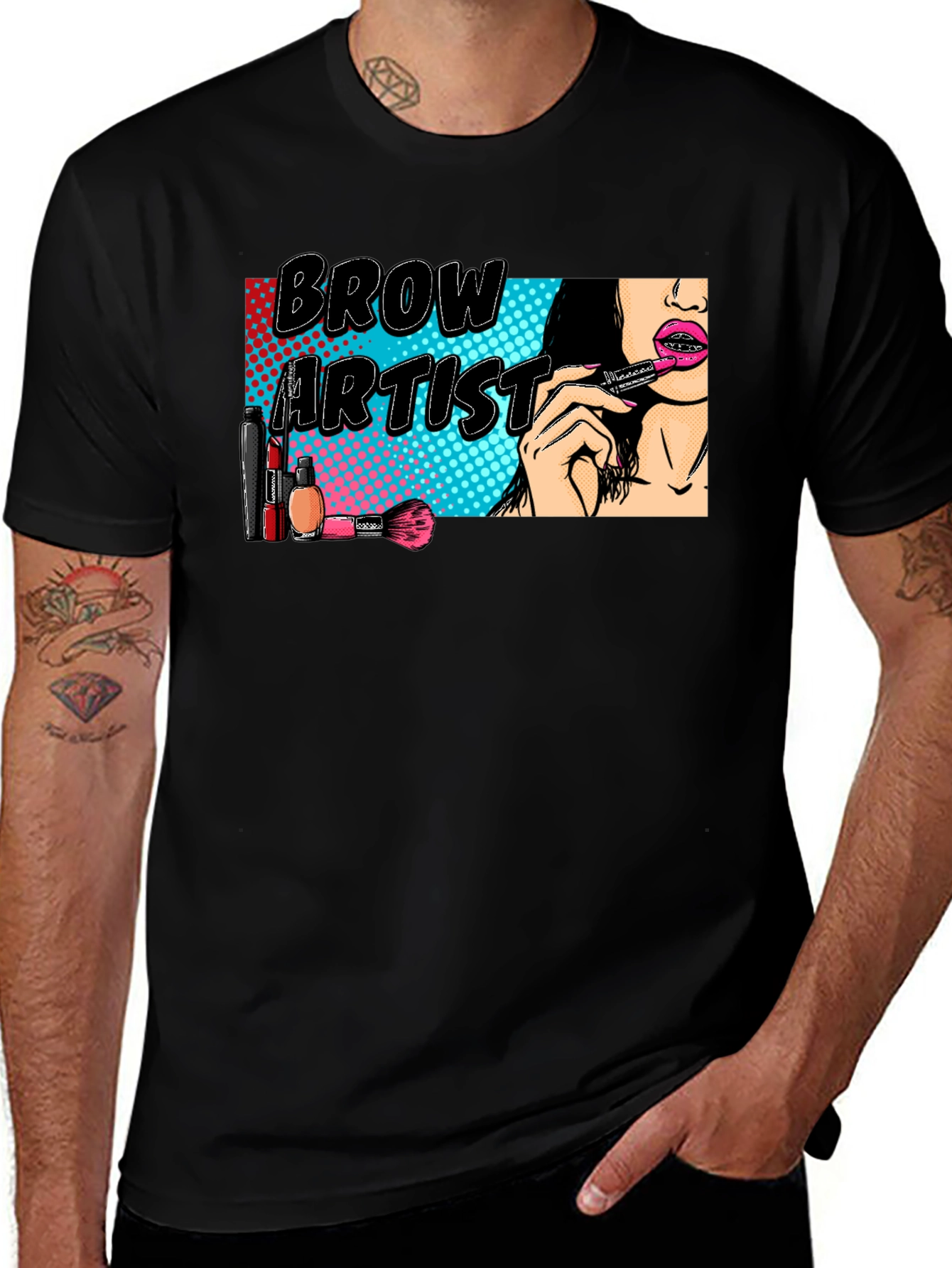 Variant 13 of Brow Artist T-Shirt - Makeup Lover Tee