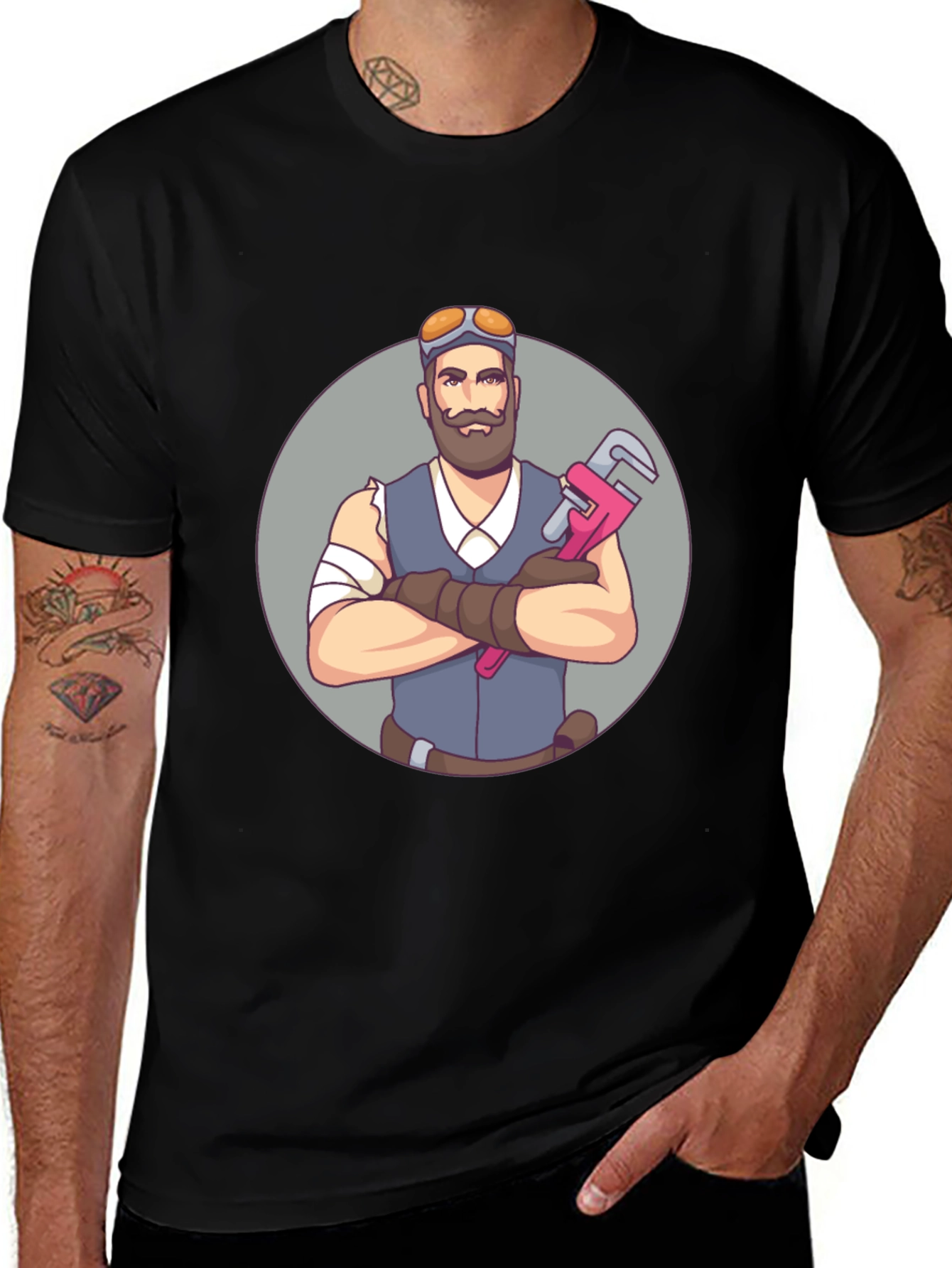 Variant 7 of Steam Punk Plumber Graphic T-Shirt