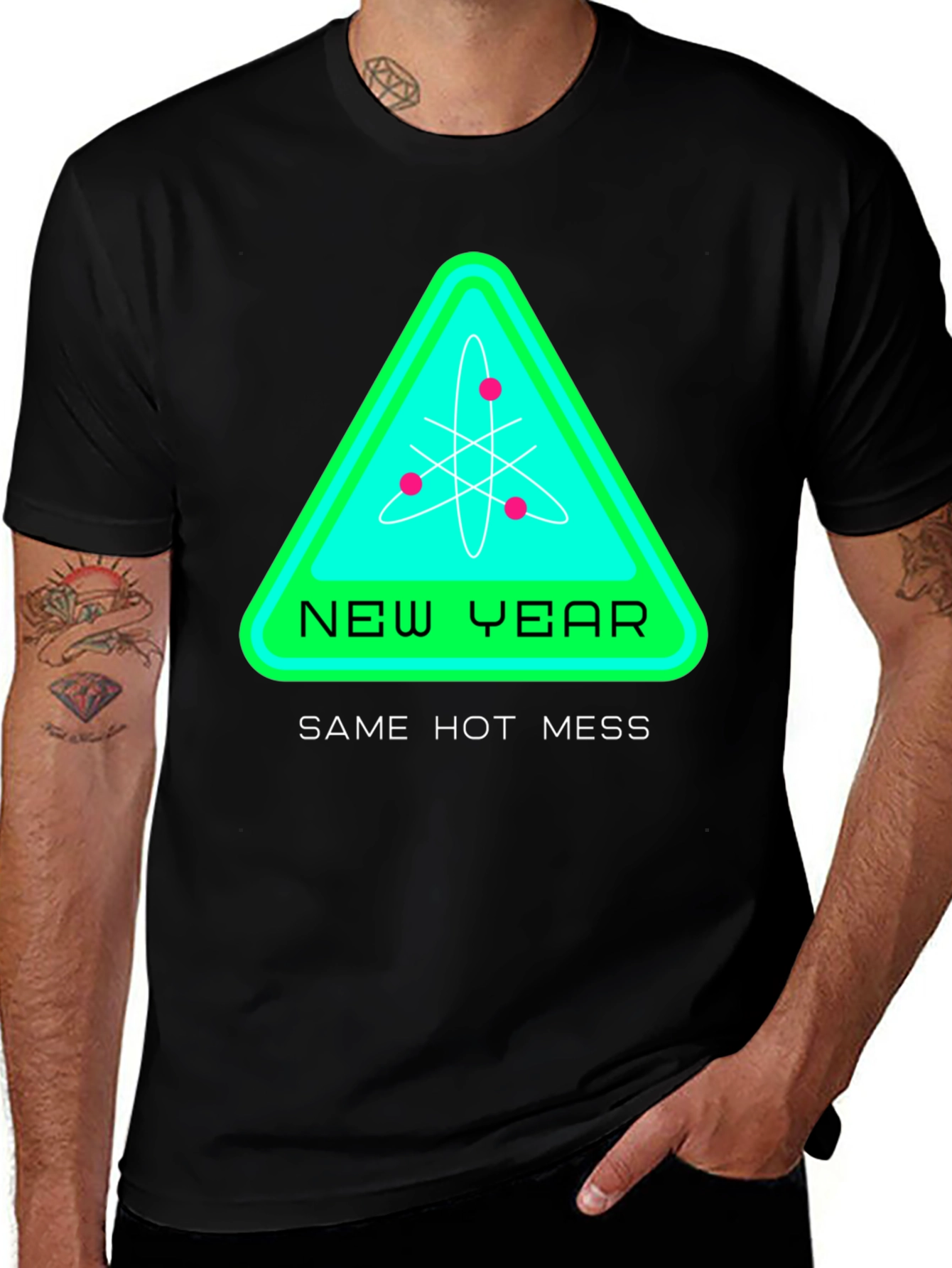 Variant 14 of New Year Same Hot Mess T-Shirt Funny Graphic Tee