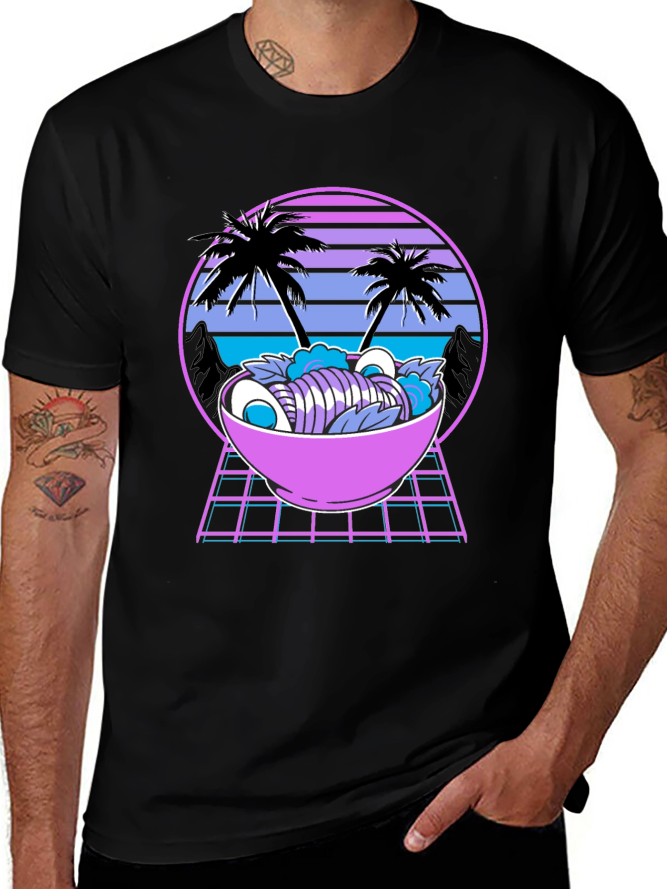 Variant 16 of Retro Ramen T-Shirt - Vaporwave Style