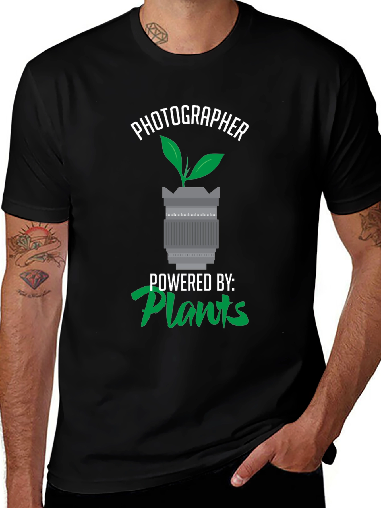 Variant 29 of Photographer Powered by Plants T-Shirt