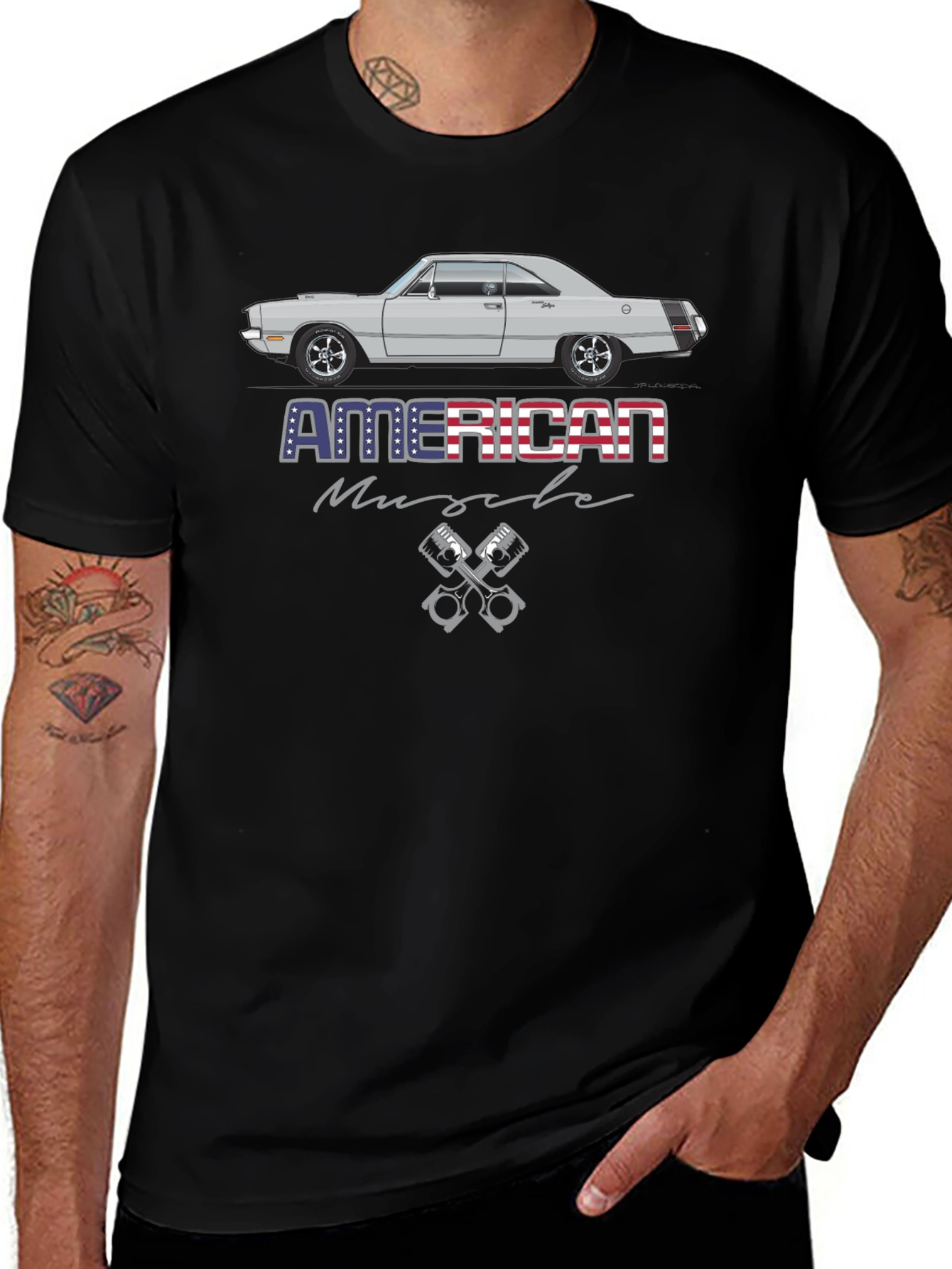 Variant 28 of American Muscle Car Graphic T-Shirt