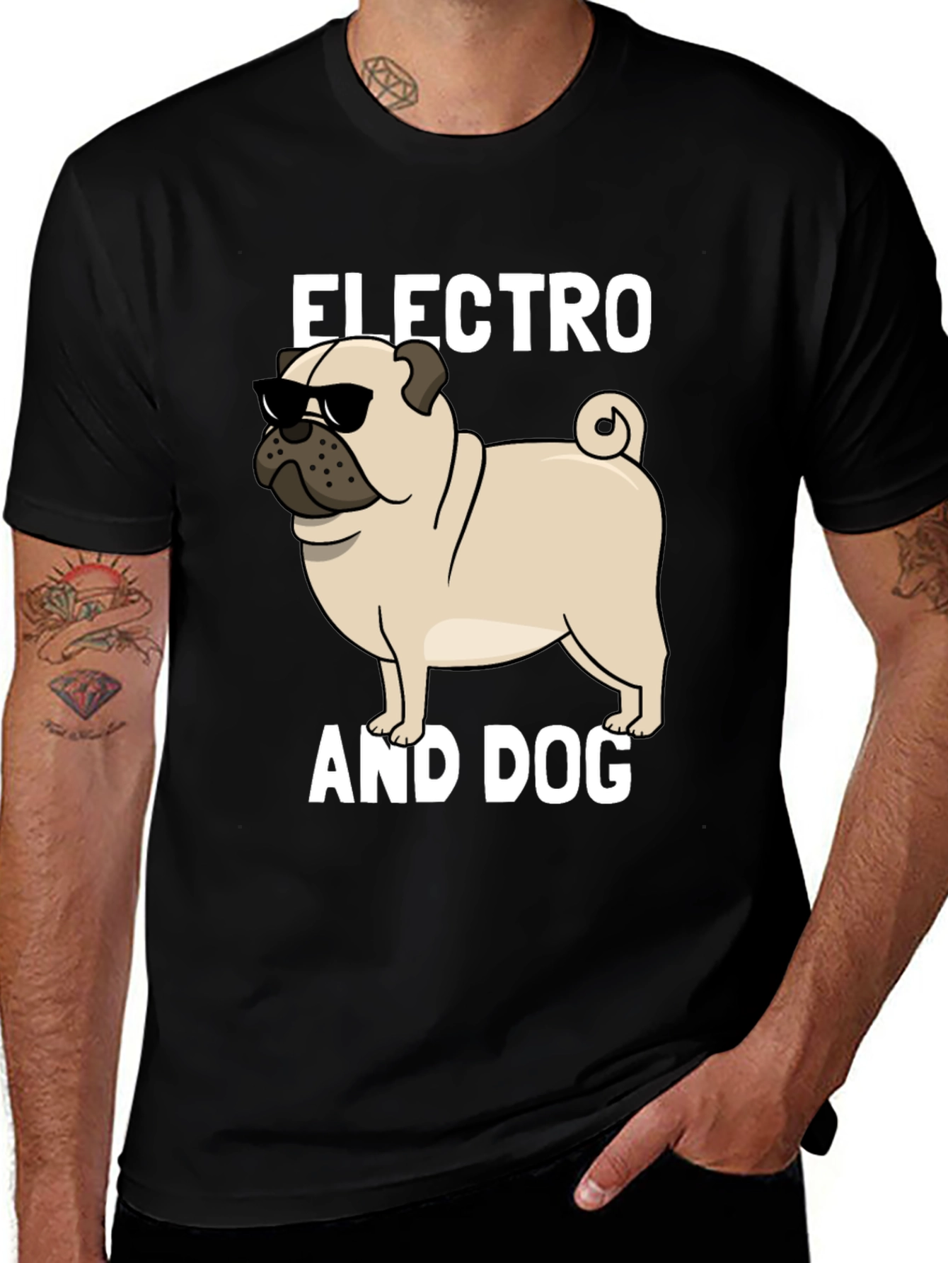 Variant 25 of Electro and Dog T-Shirt