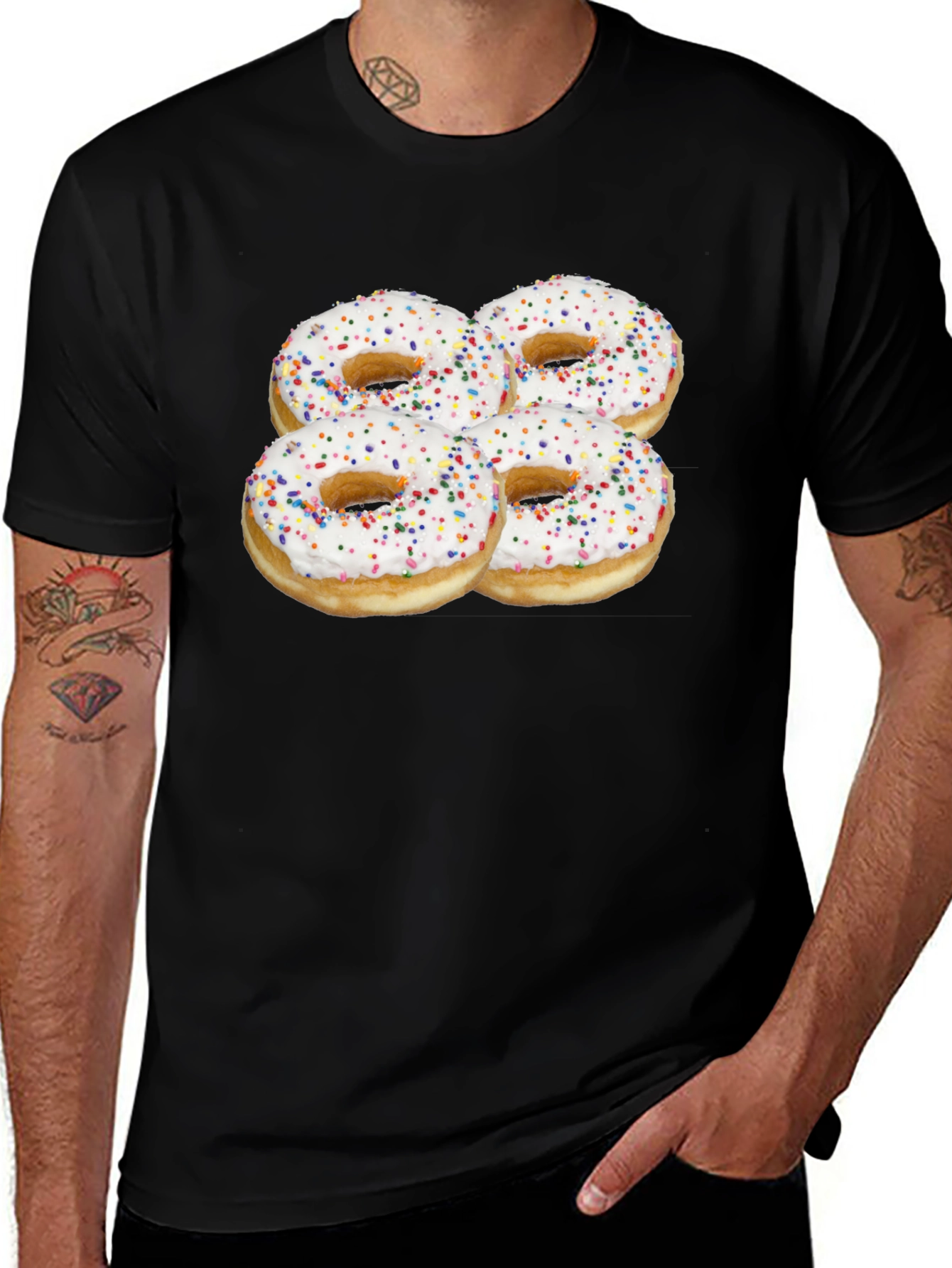 Variant 30 of Donut Sprinkles Graphic Tee - Foodie Fashion