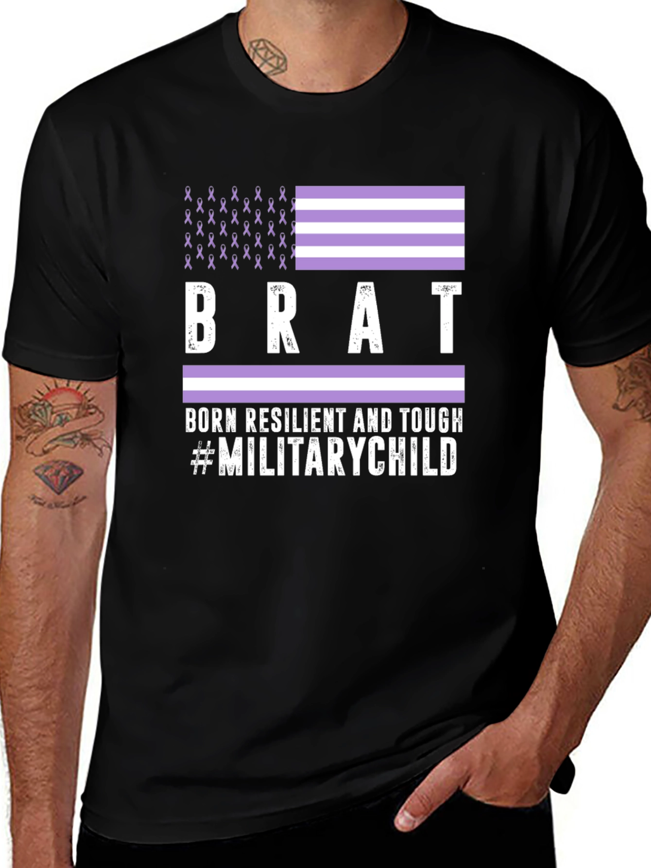 BRAT Military Child Tee - Resilient & Tough