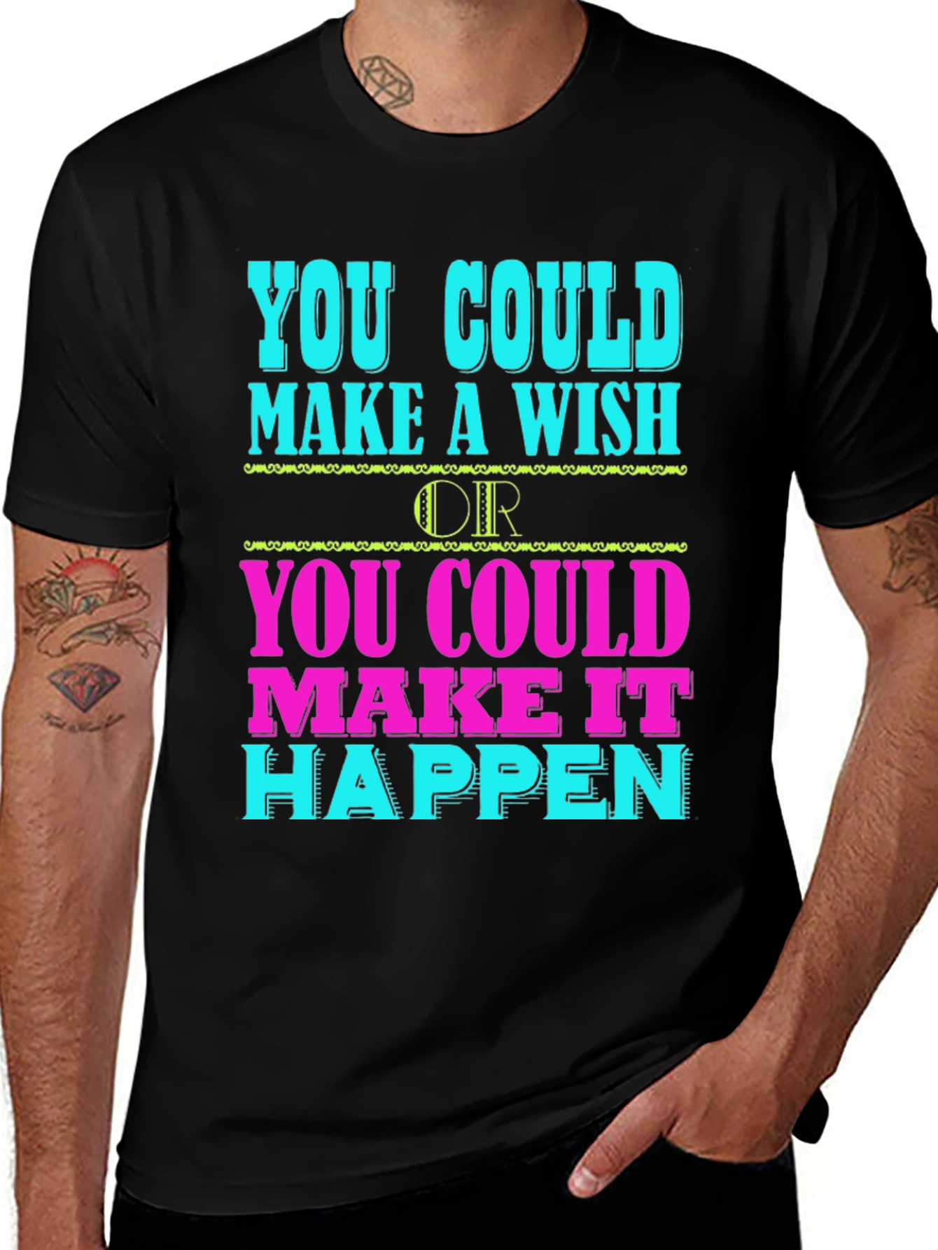 Variant 25 of Inspirational Graphic Tee - Make It Happen
