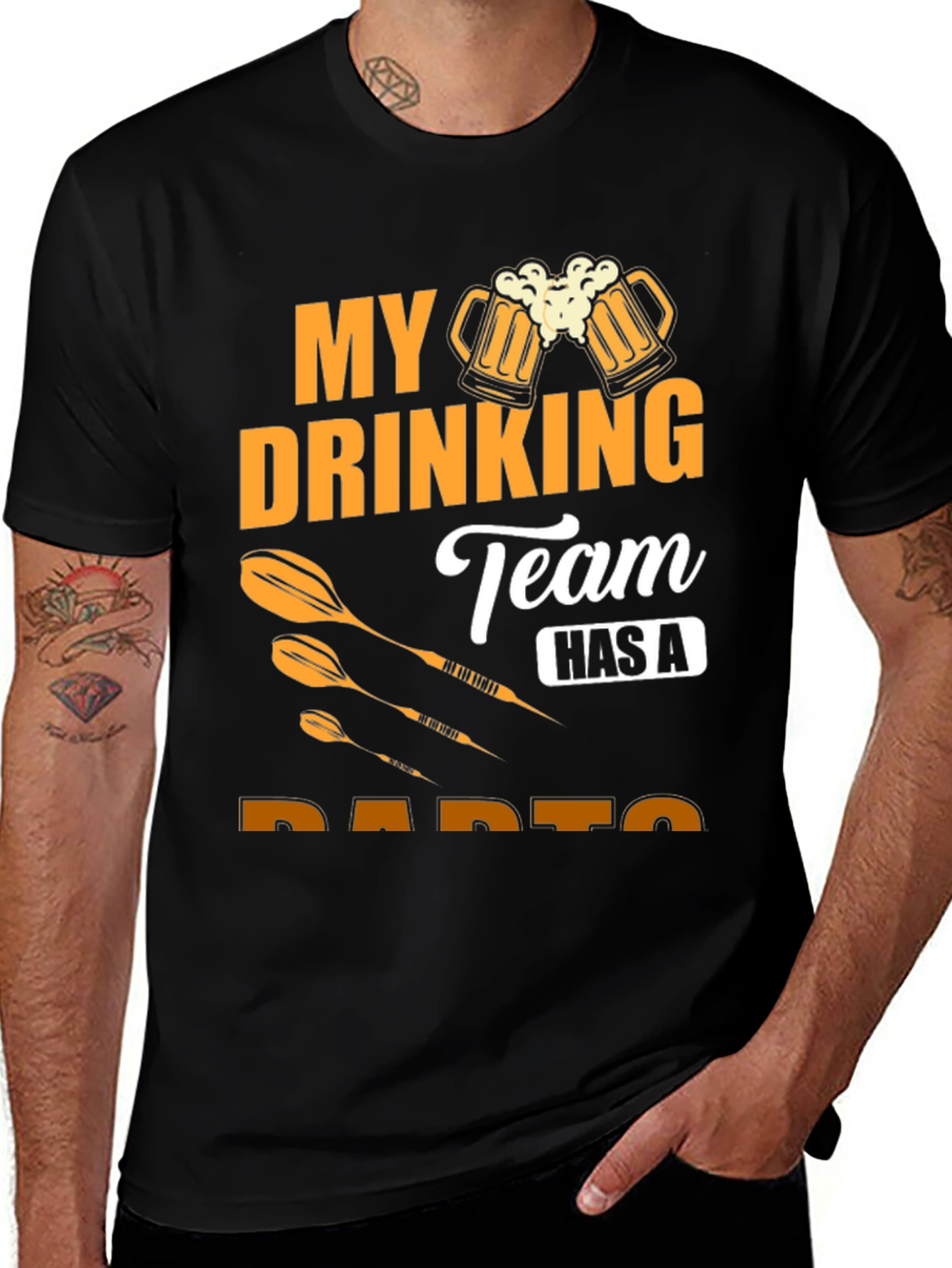Variant 24 of Funny Drinking Team Darts T-Shirt