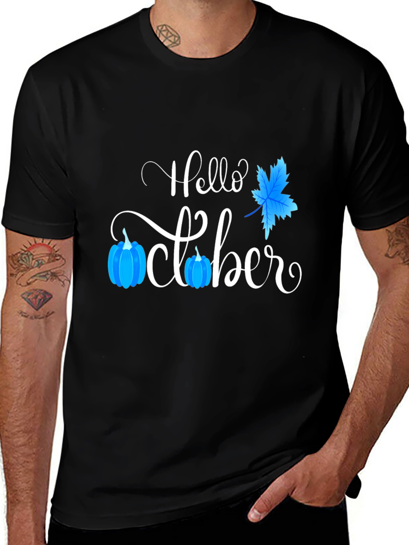 Hello October T-Shirt - Festive Fall Apparel