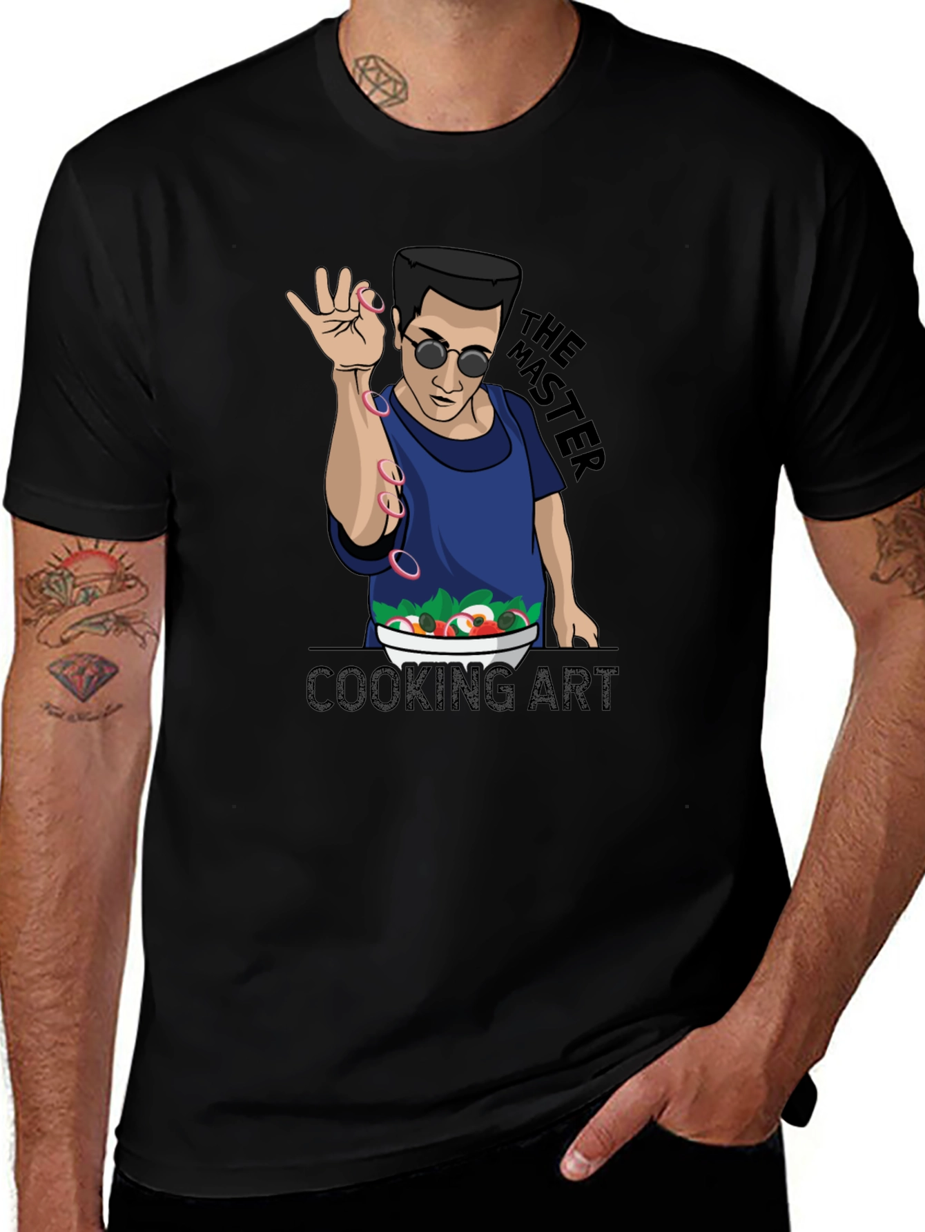 Variant 13 of The Master Cooking Art T-Shirt - Black