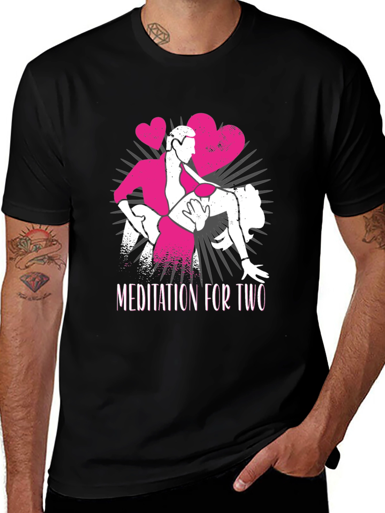 Variant 16 of Meditation For Two Black Graphic Tee