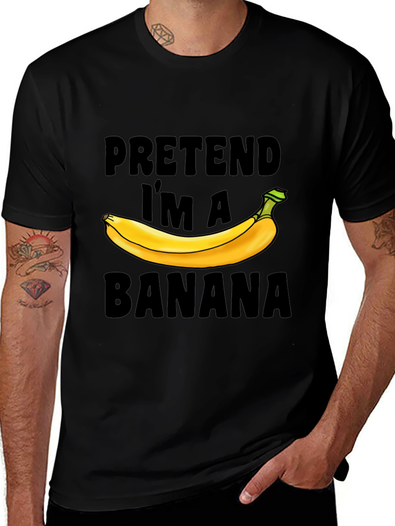 Variant 2 of Pretend I'm a Banana Graphic T-Shirt