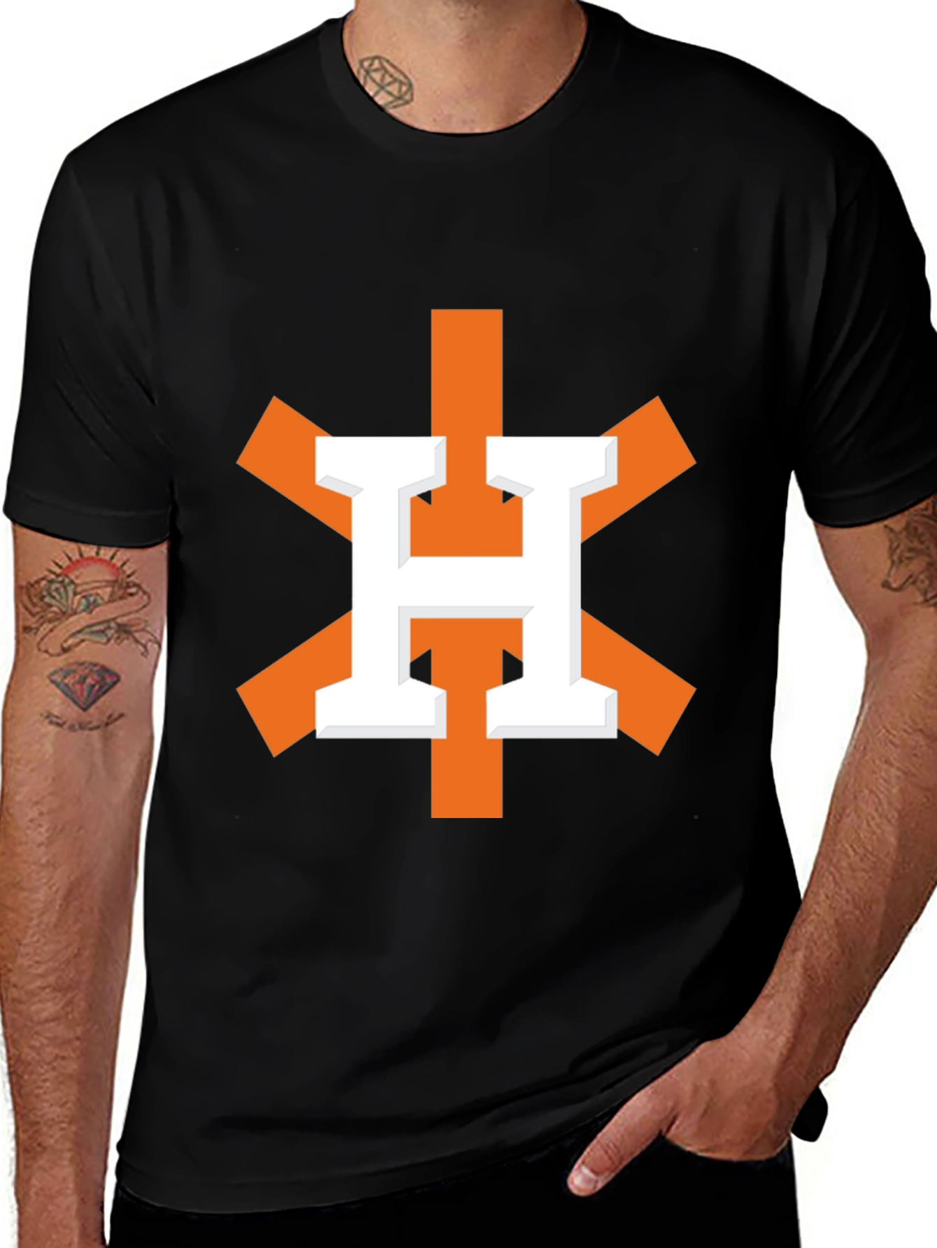 Variant 8 of Retro Houston Baseball Tee