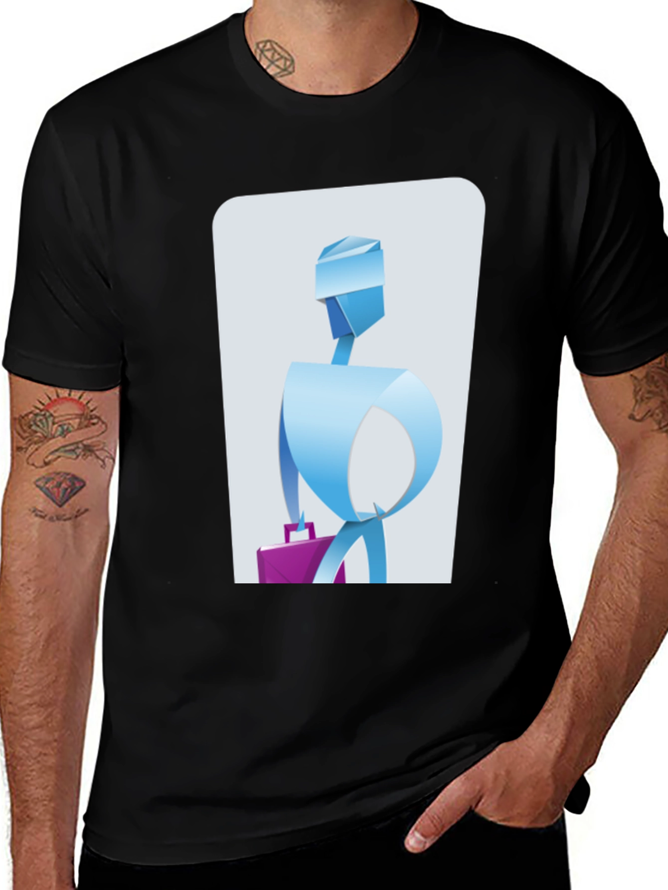 Variant 7 of Abstract Business T-Shirt - Unique Graphic Tee