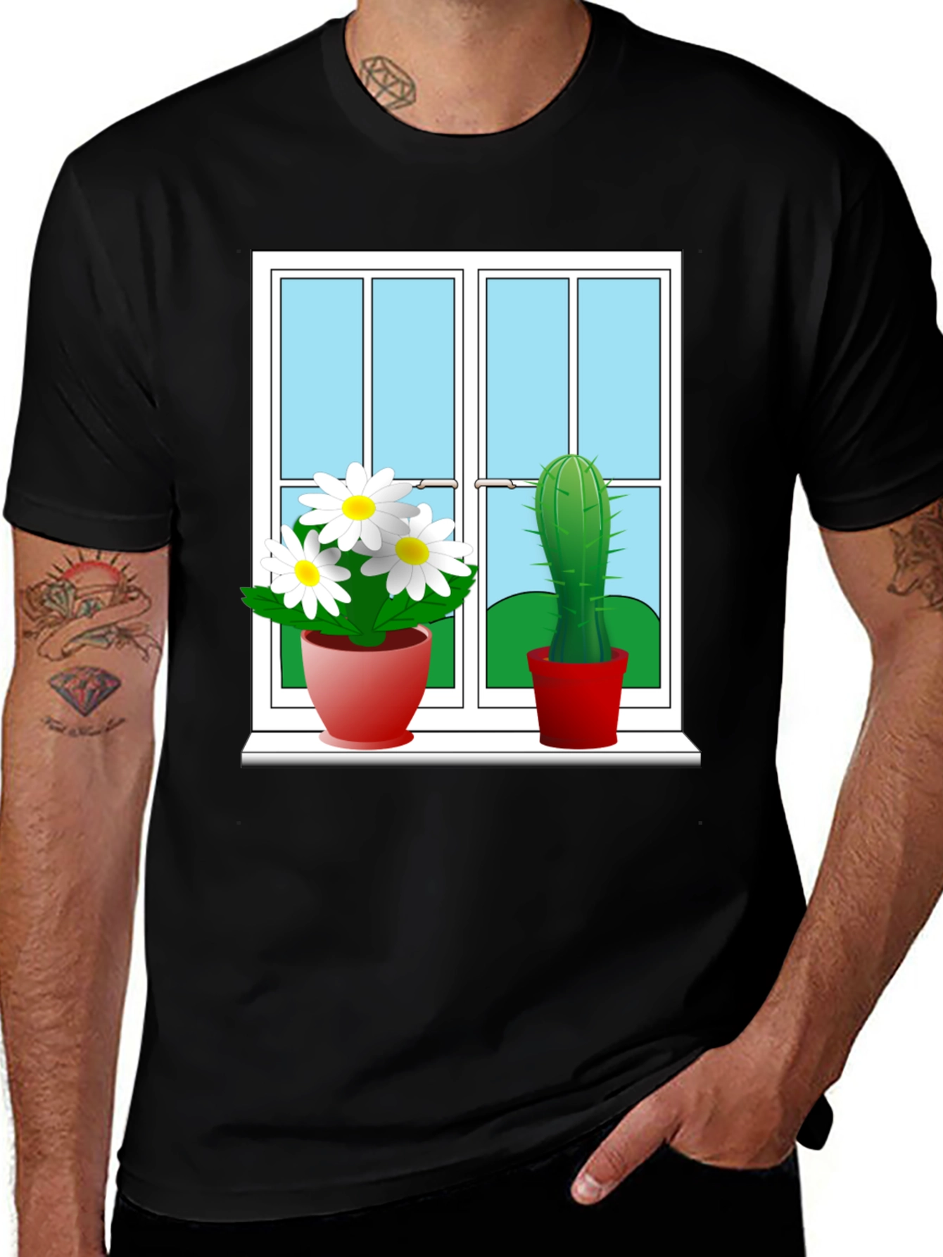 Variant 21 of Window Plants Graphic Tee
