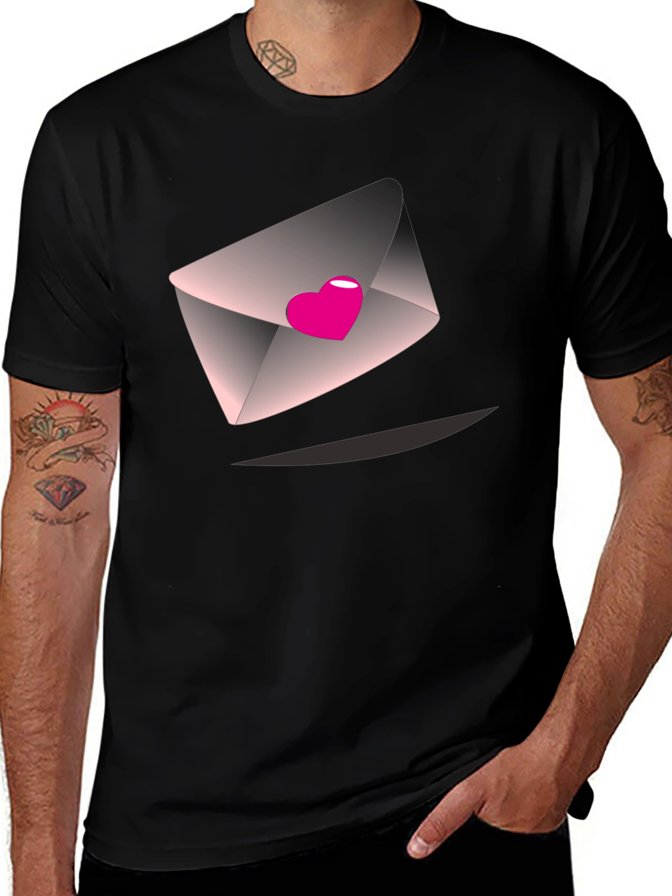 Heart Envelope Graphic T-Shirt