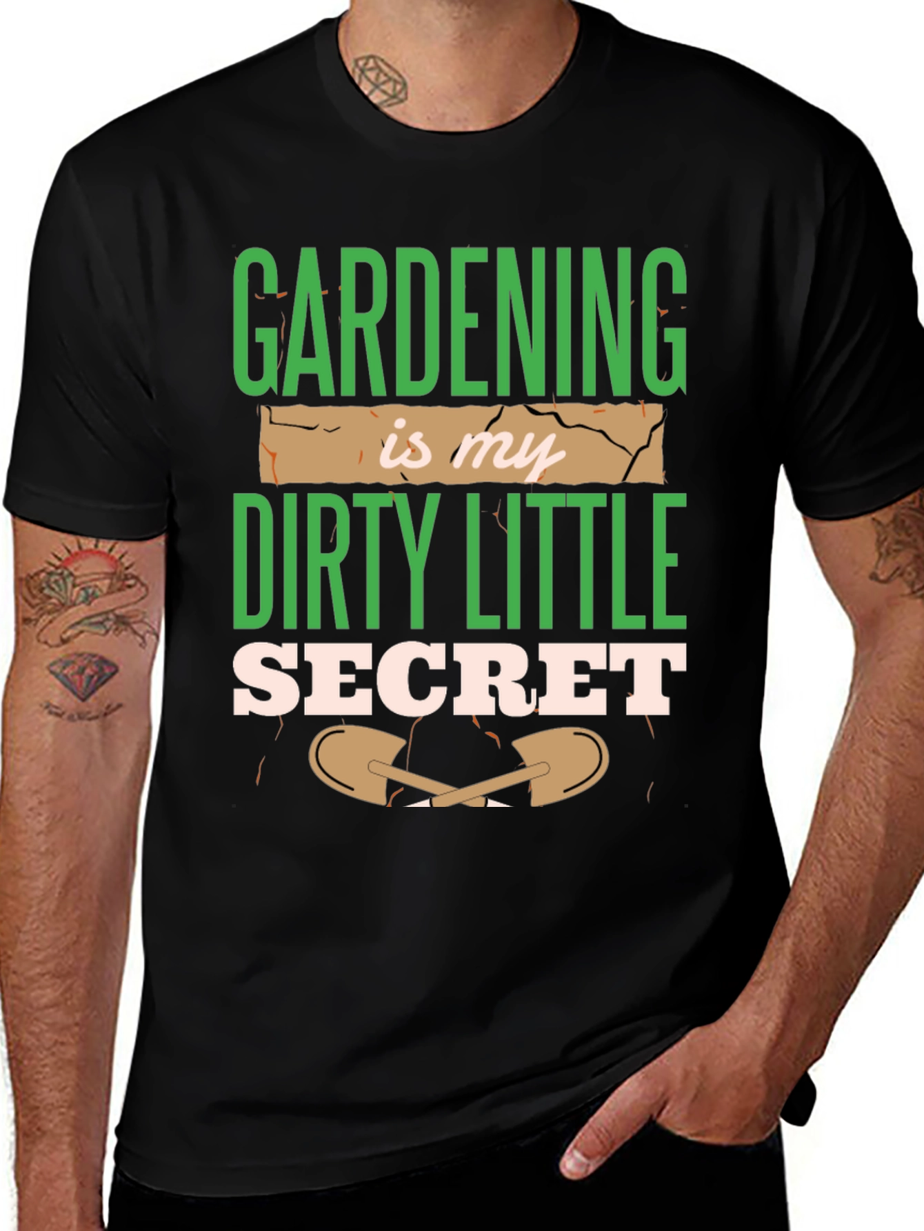 Variant 24 of Gardening Dirty Little Secret Black T-Shirt
