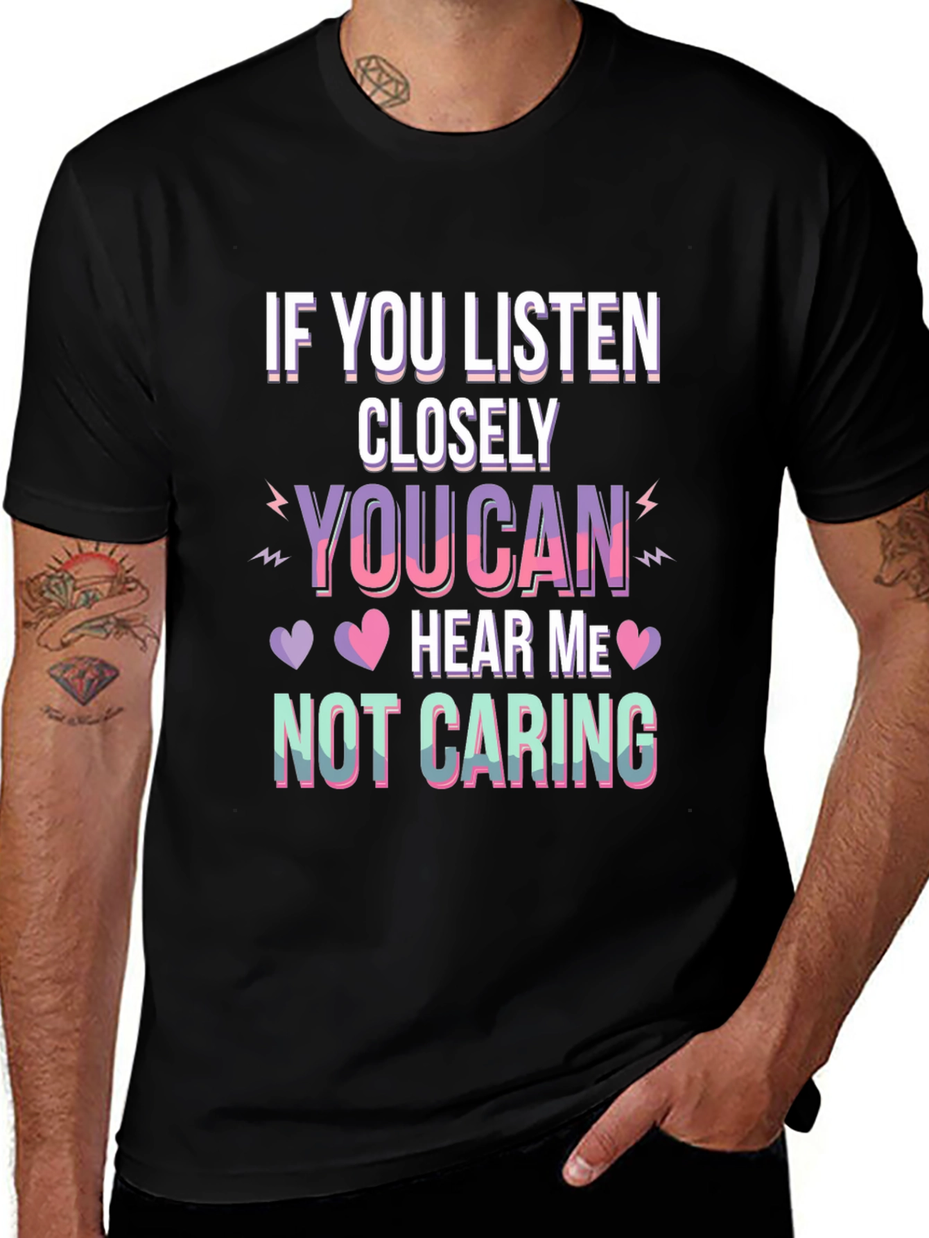 Variant 4 of Funny "Not Caring" Graphic Tee - Sarcastic Humor T-Shirt