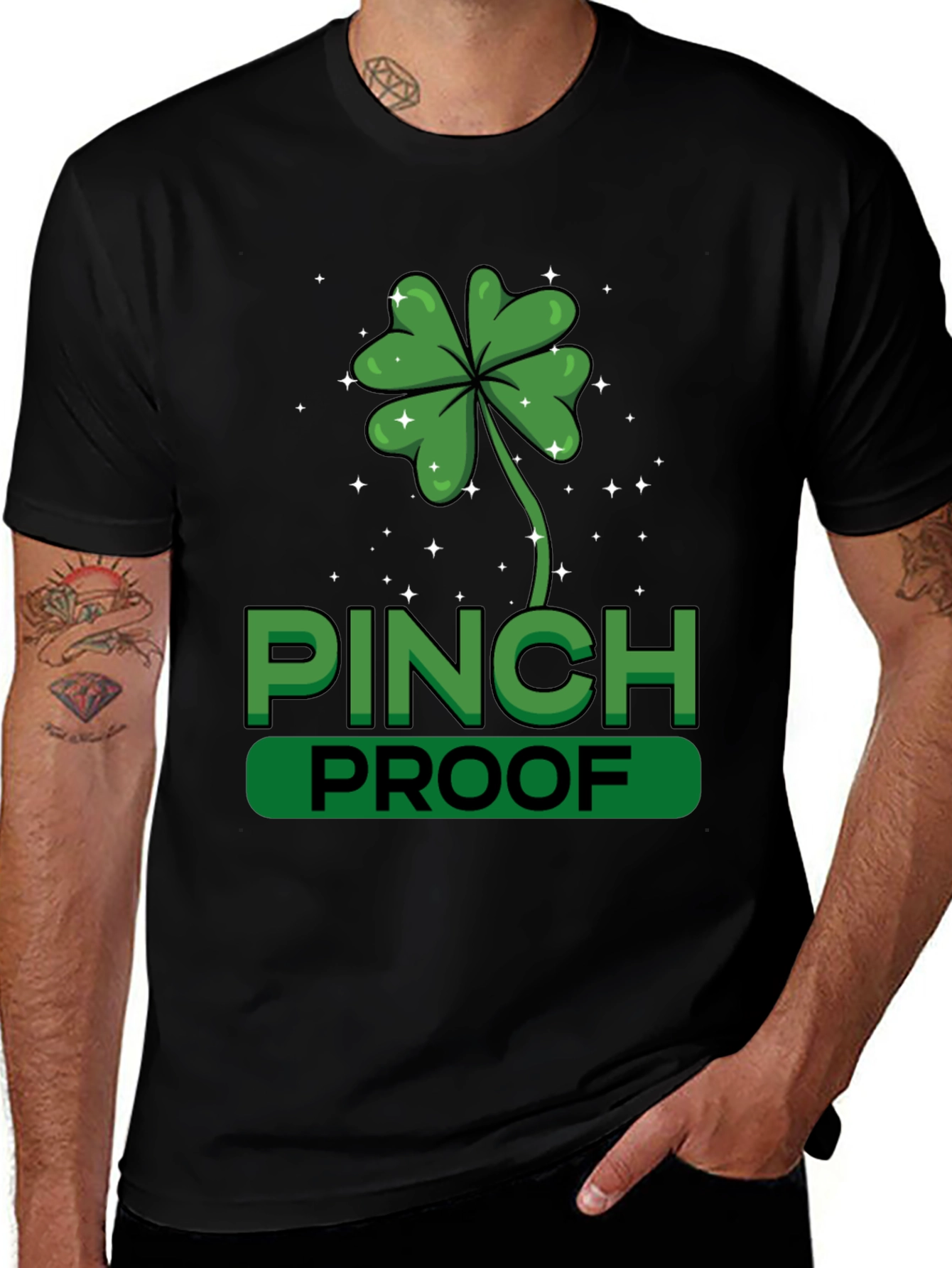 Variant 3 of St. Patrick's Day Pinch Proof Clover T-Shirt