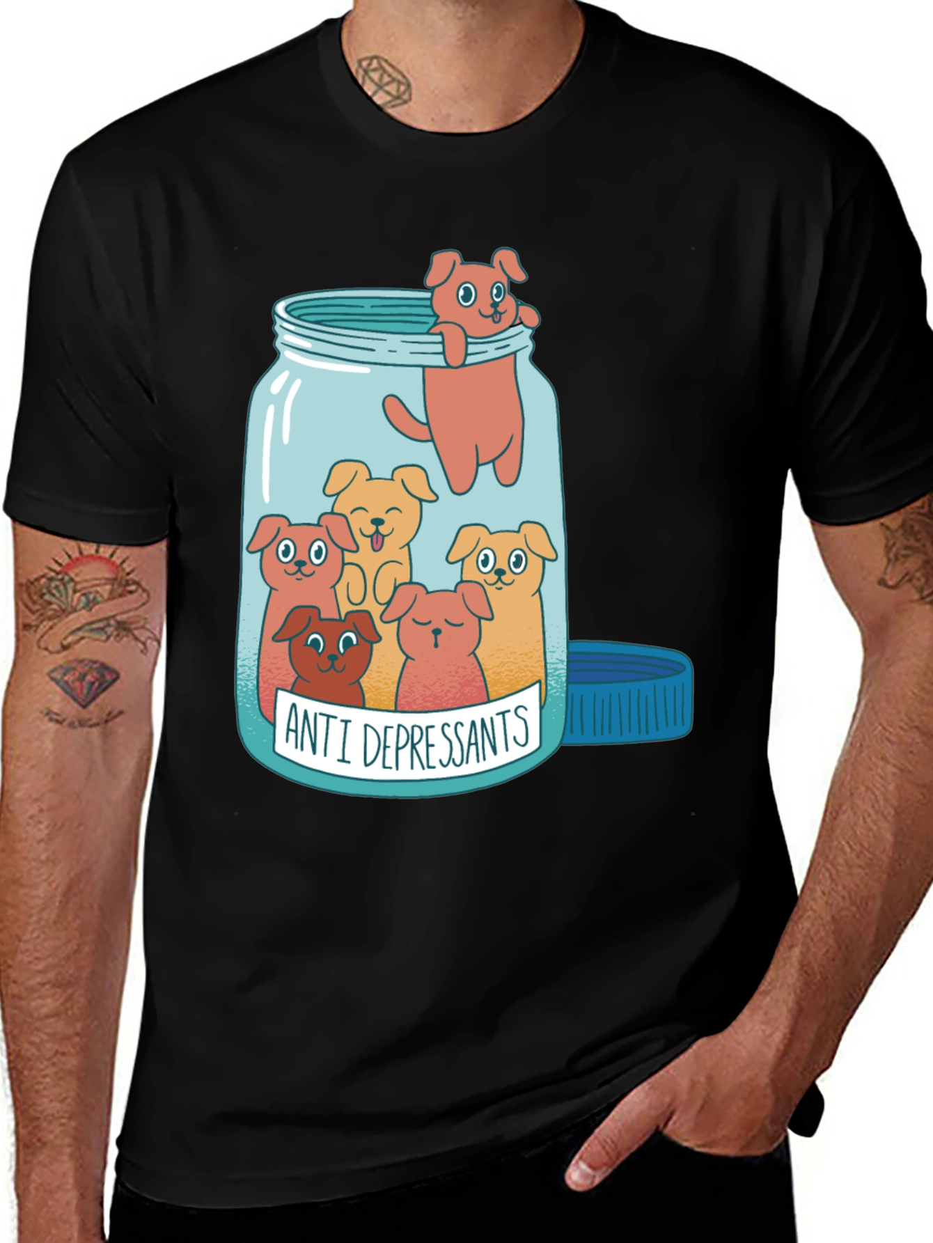 Variant 26 of Doggy Antidepressant T-Shirt