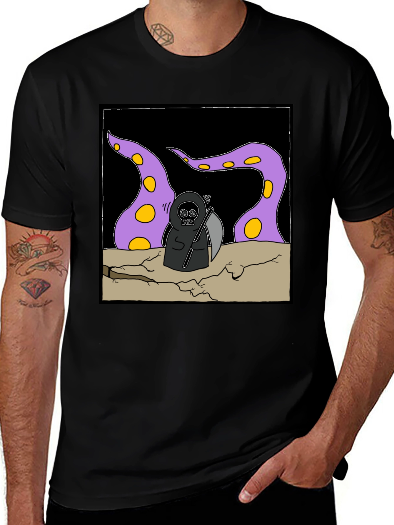 Variant 9 of Grim Reaper Tentacle T-Shirt