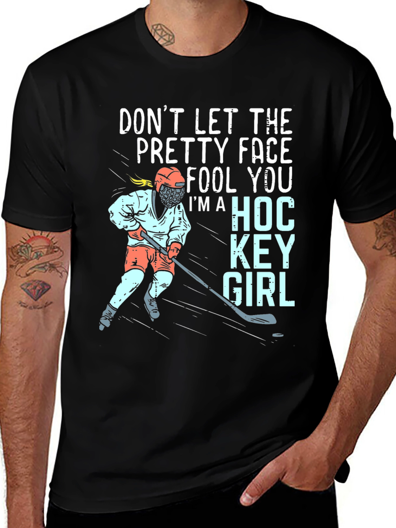 Variant 18 of Hockey Girl Graphic T-Shirt