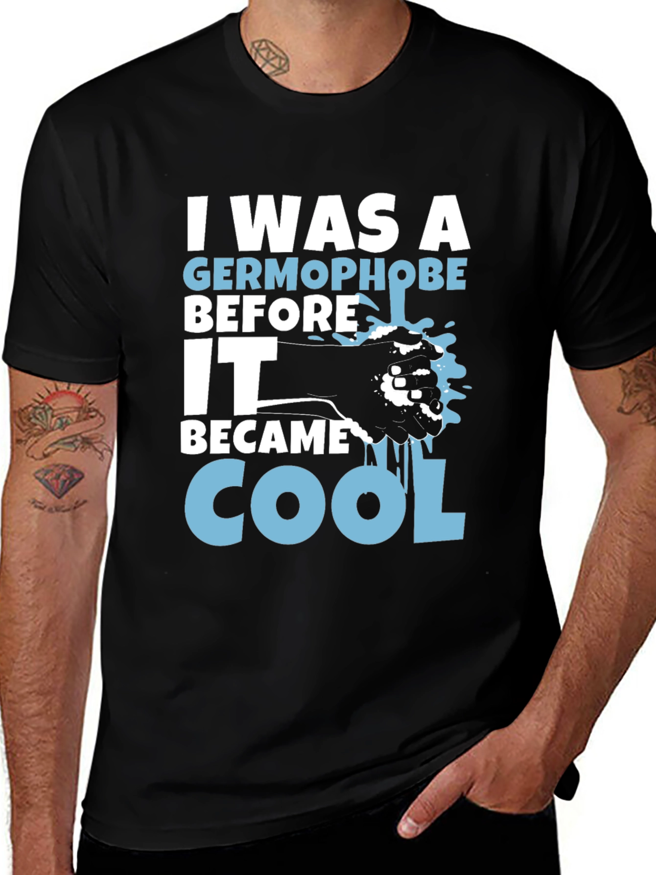 Variant 3 of Germophobe Before Cool T-Shirt