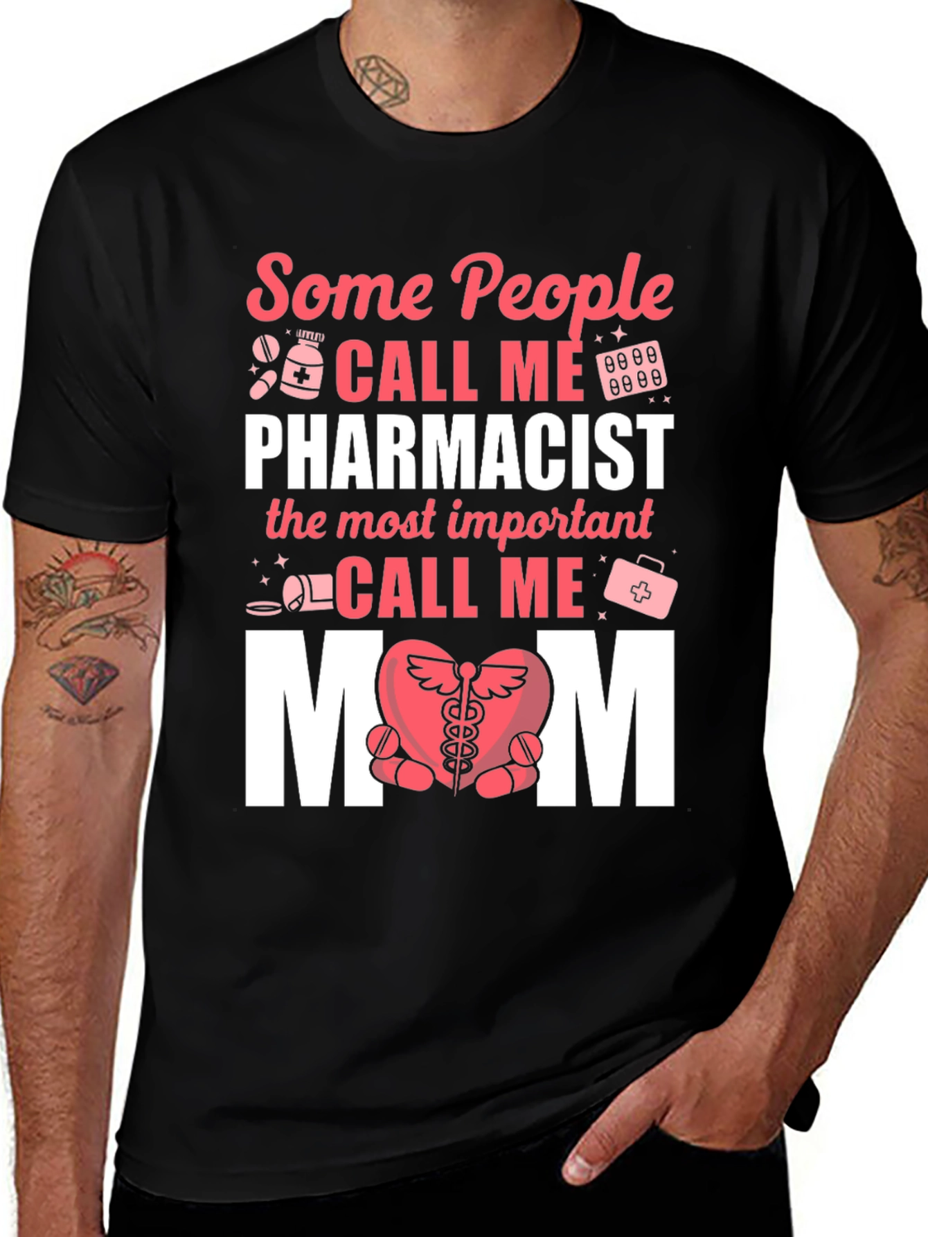 Variant 8 of Pharmacist Mom T-Shirt - Gift for Pharmacy Mothers